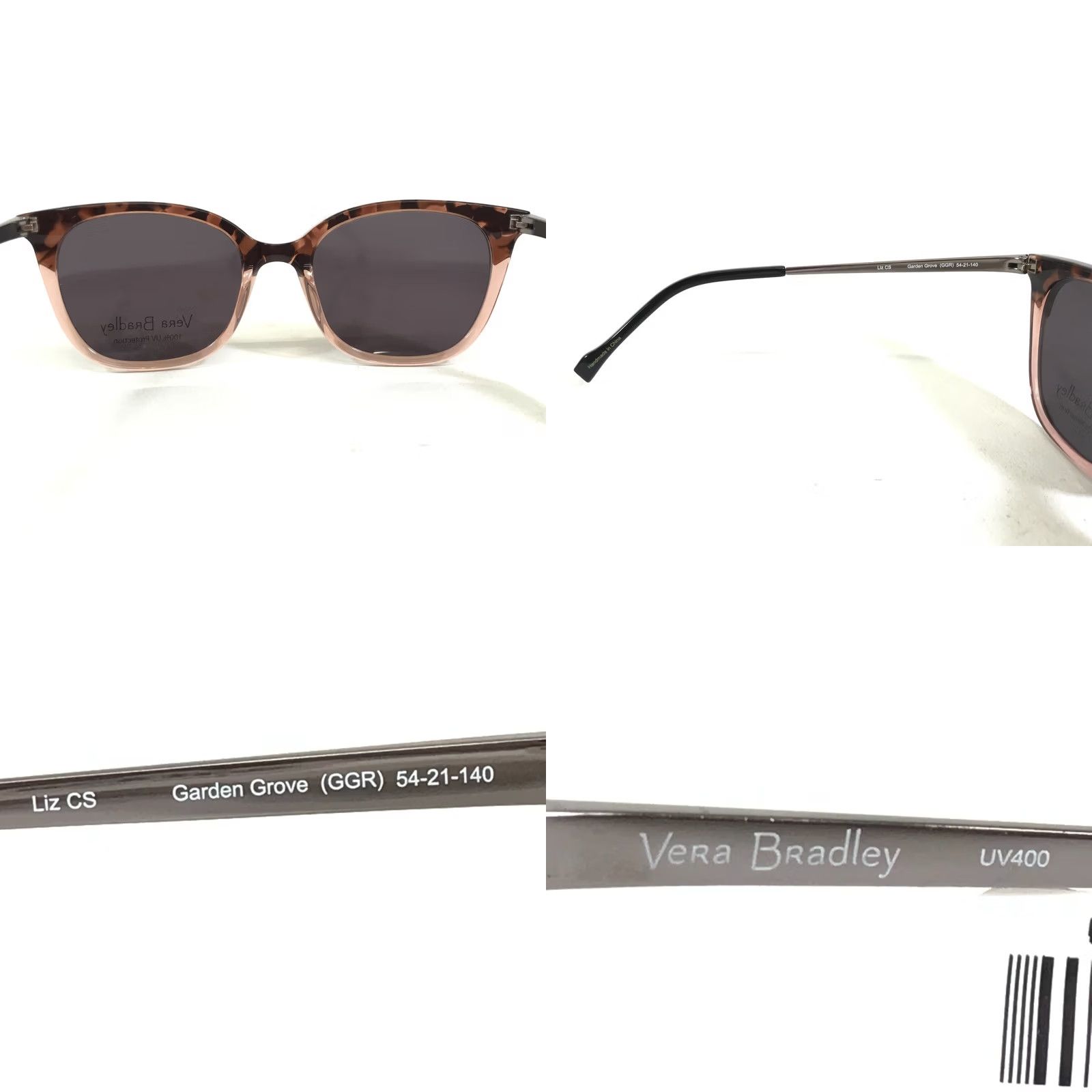 Vera Bradley Sunglasses Liz CS Garden Grove GGR Cat Eye Frames Purple Lenses Vera Bradley Eyeglasses Frames Liz CS Garden Grove GGR  main image 4