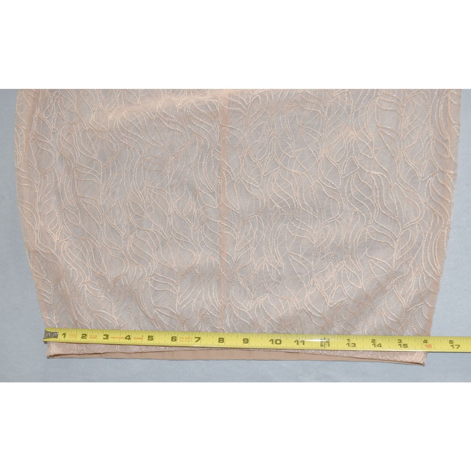 Wolford A4 NWT WOLFORD Transparent Dusty Coral Leafage Skirt Size L Size 32" / US 10 / IT 46 - 9 Thumbnail