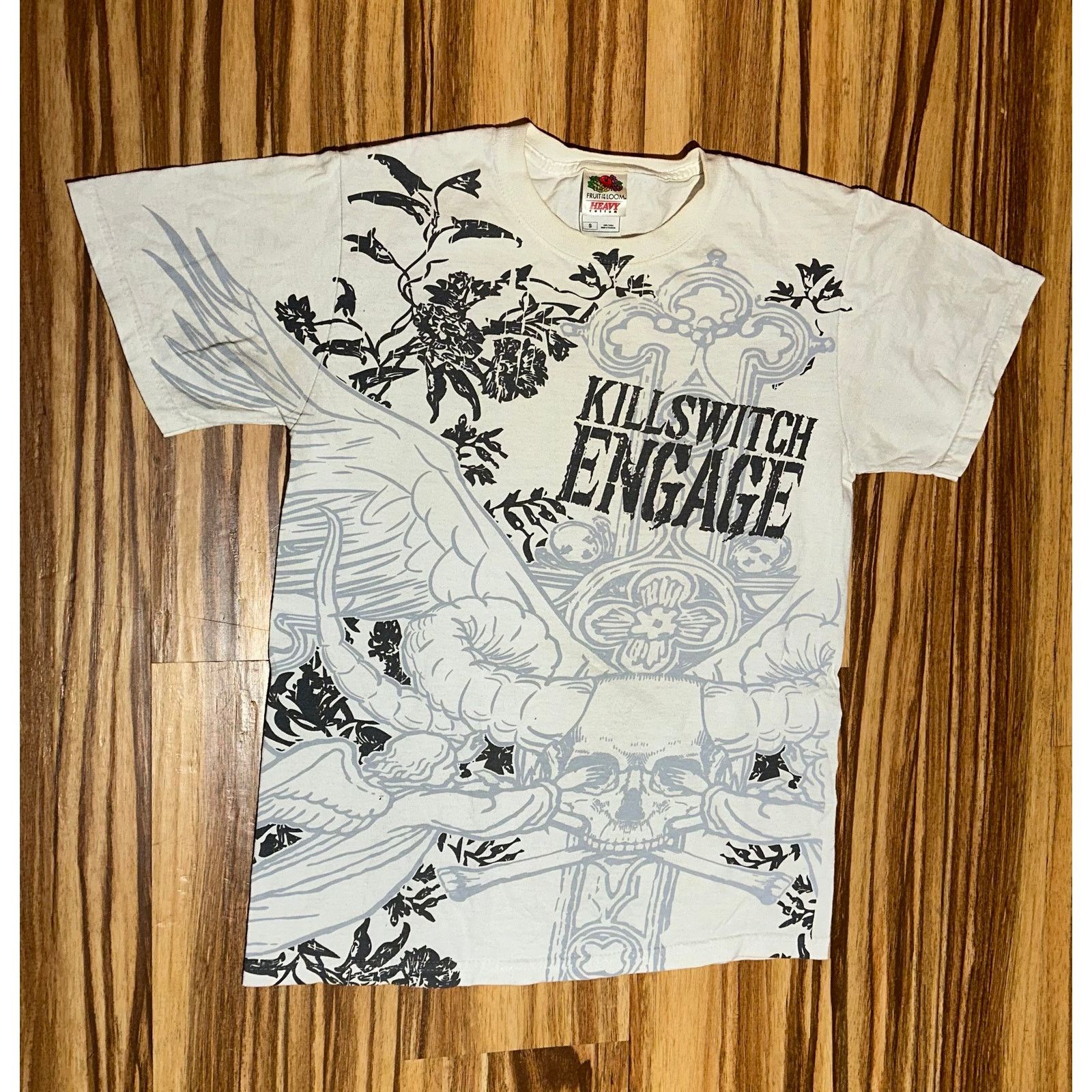 Gildan Vintage Kill Switch Engage Angel Skulls Uniquedesign Size L Size US S / EU 44-46 / 1 - 2 Thumbnail