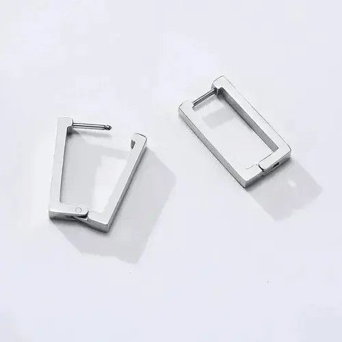 Japanese Brand Men's cool rectangular earrings Size ONE SIZE - 3 Thumbnail