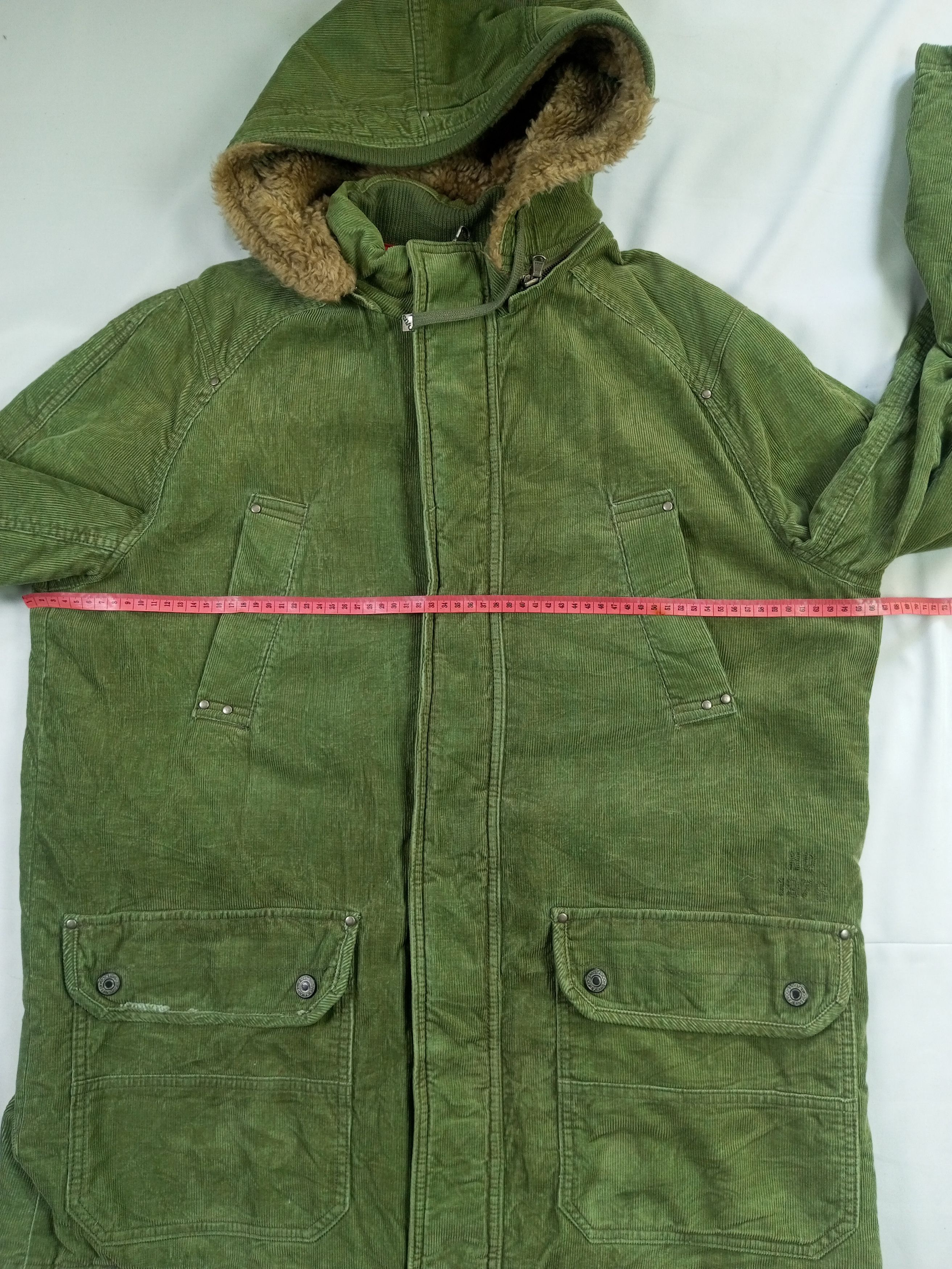 Japanese Brand C.O.AX Fur Corduroy Removable Hoodie Jacket Size US XL / EU 56 / 4 - 21 Thumbnail