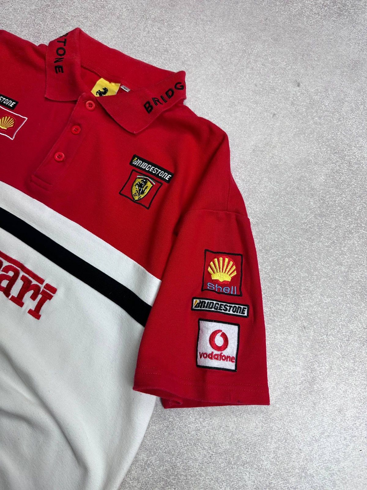 Ferrari Vintage 90s Ferarri F-1 Racing Polo Shirt M Size US M / EU 48-50 / 2 - 5 Thumbnail