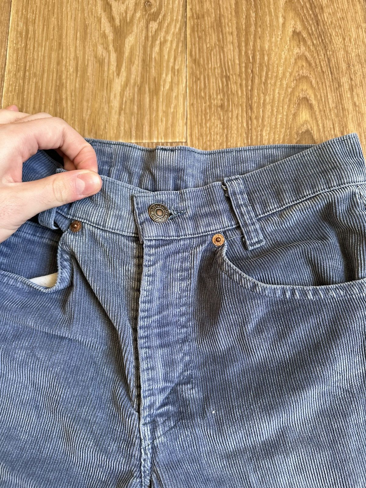 Levi's × Levi's Vintage Clothing × Vintage Vintage 70s Levis Corduroy Pants Womens 27x30 White Tab Size 27" / US 4 / IT 40 - 6 Thumbnail