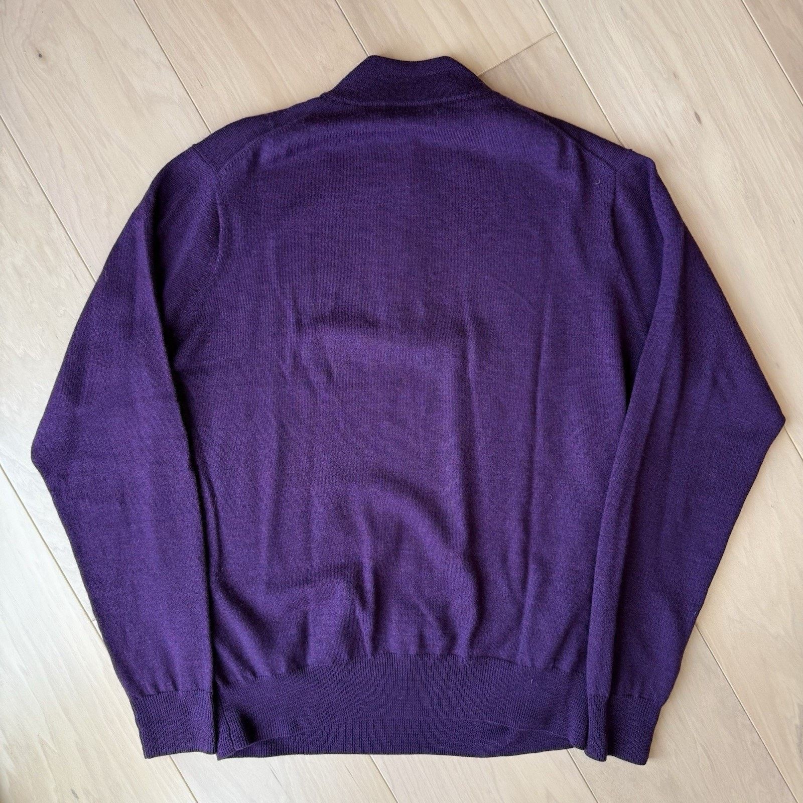 Peter Millar Peter Millar Merino Wool 1/4 Zip Pullover Medium Purple Size US M / EU 48-50 / 2 - 9 Thumbnail