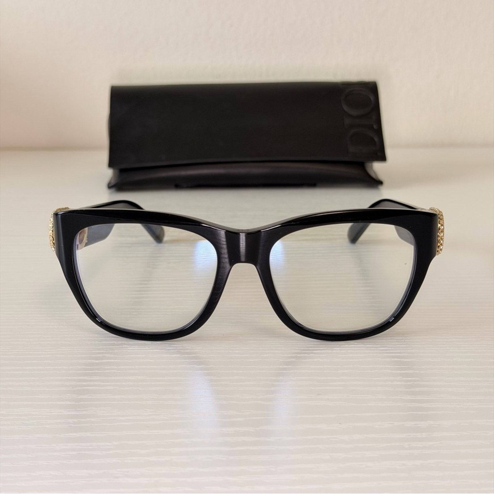 Dior New! Dior Women's Glasses in Black, 30MontaigneO S4I 12BB Size ONE SIZE - 8 Thumbnail