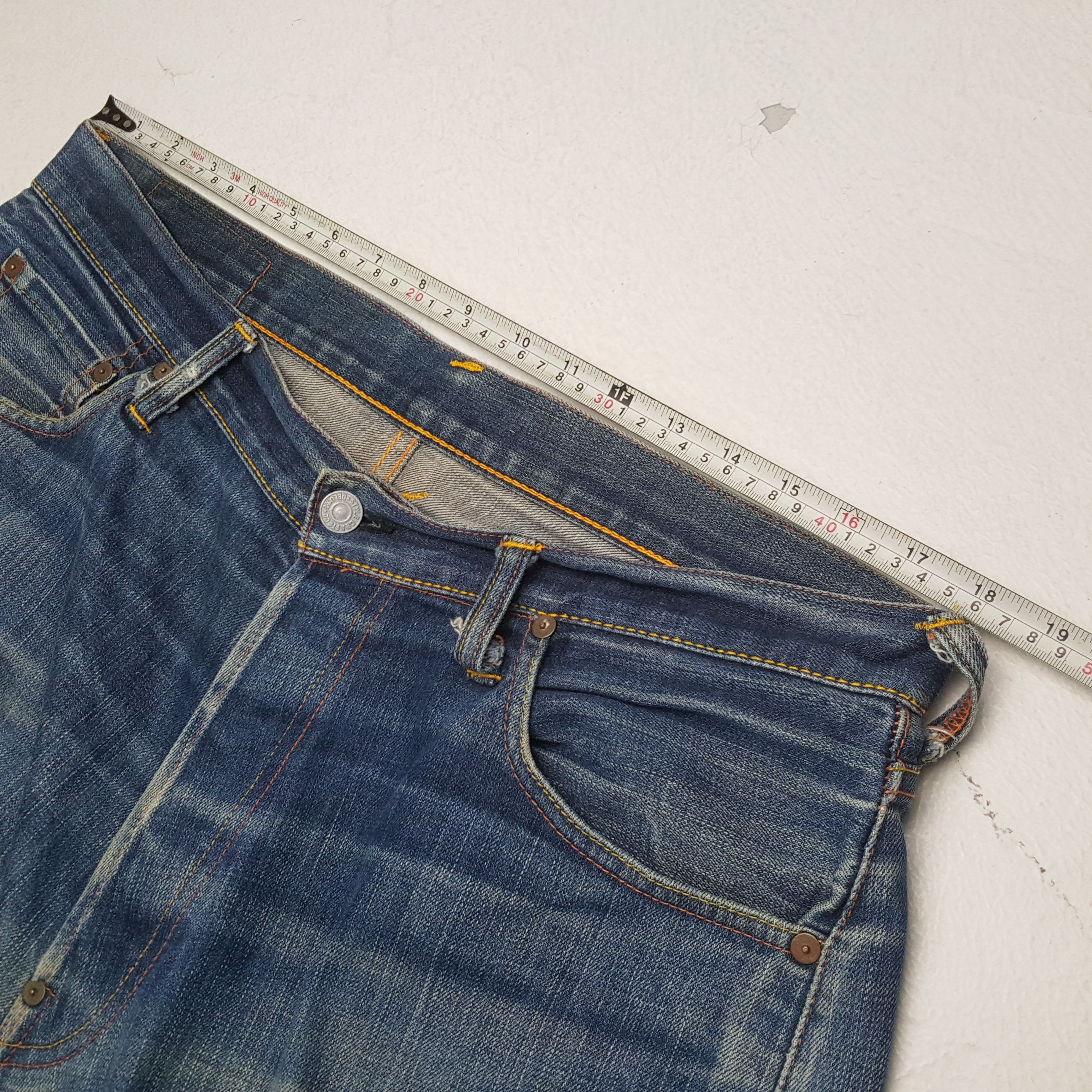 Evisu × Japanese Brand × Vintage Vintage EVISU Japanese Brand Daicock Custom Distressed Jeans Size US 36 / EU 52 - 7 Thumbnail