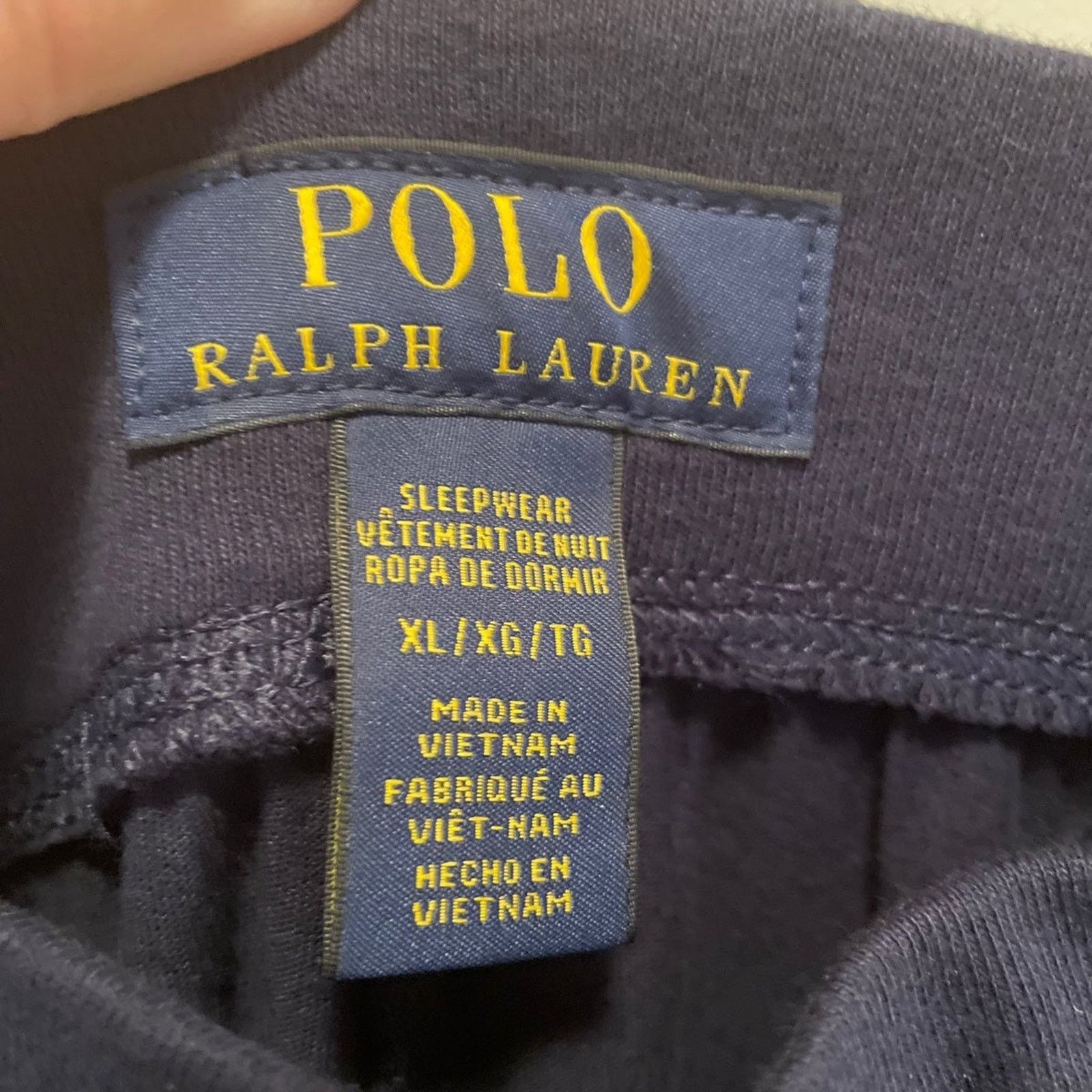 Polo Ralph Lauren Ralph Lauren Polo Lounge Pants - Navy Blue - Size XL Size US 40 / EU 56 - 4 Thumbnail