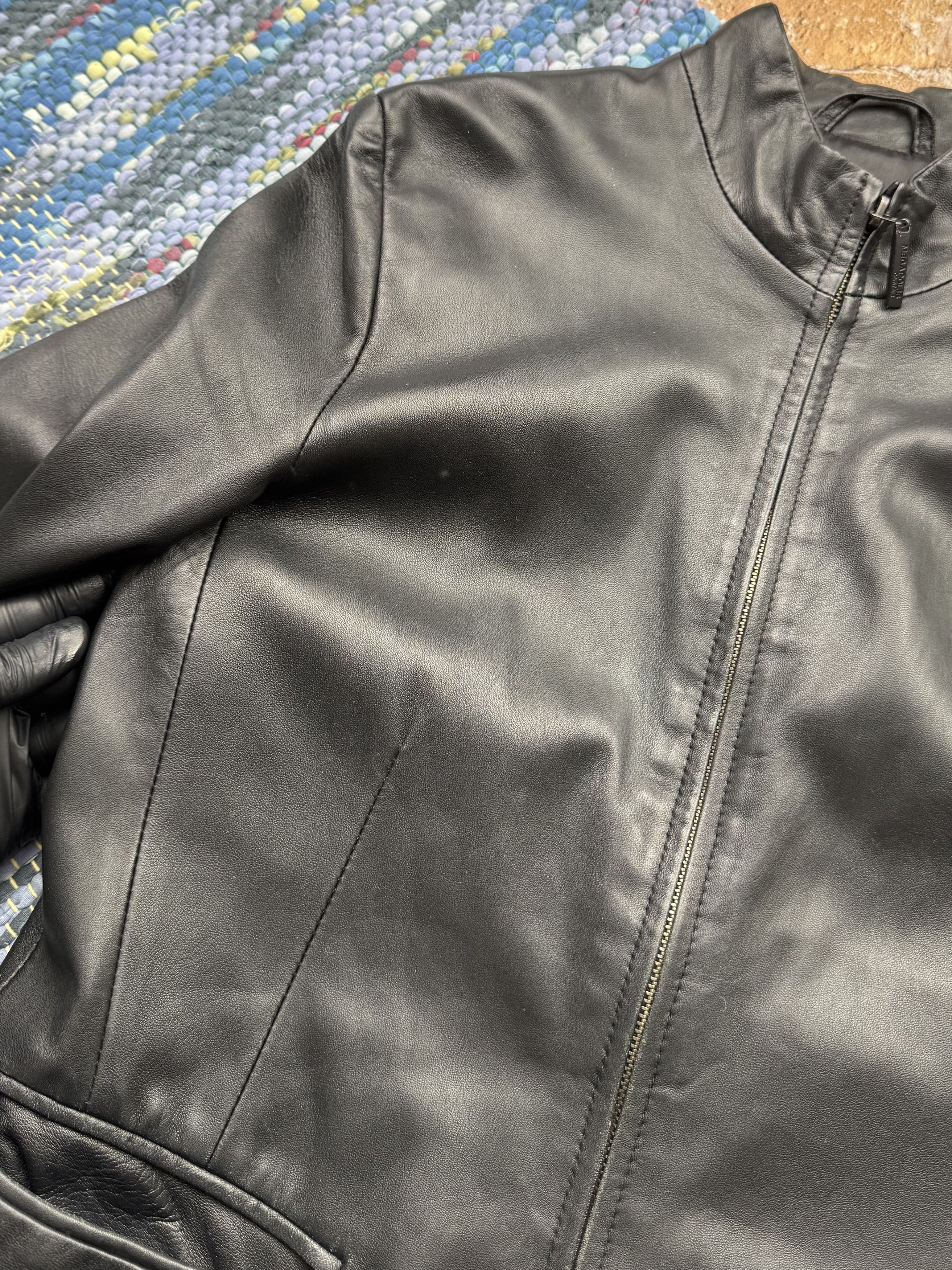 Vintage Vintage Cropped Leather Jacket A524D15(25) Size M / US 6-8 / IT 42-44 - 4 Thumbnail