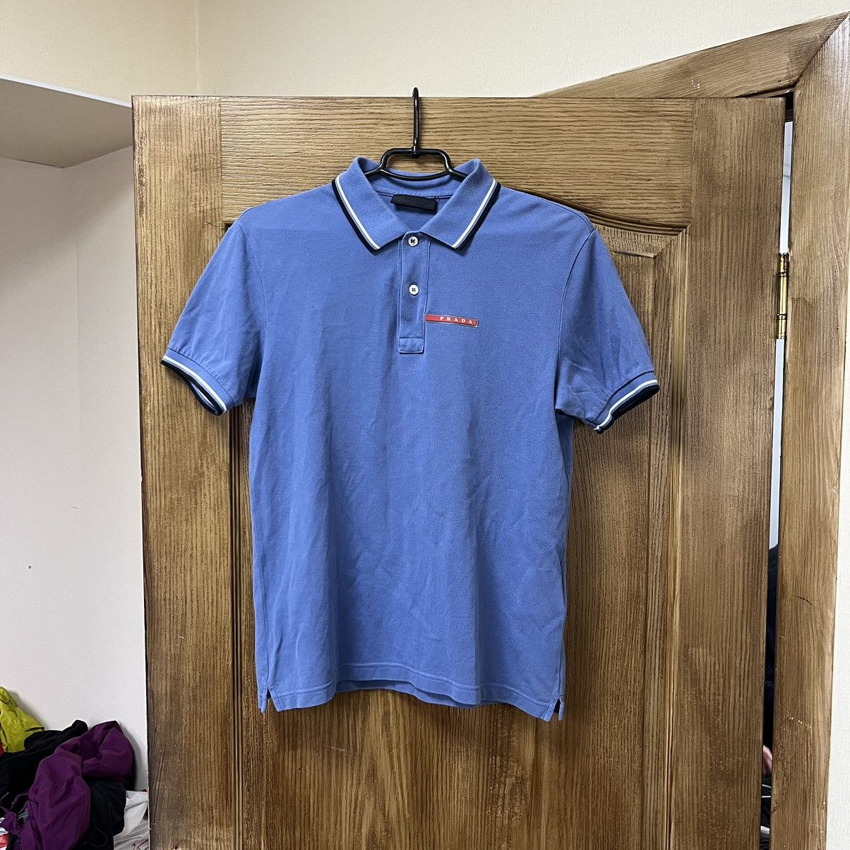 Prada Vintage Prada Polo T-Shirt Size US S / EU 44-46 / 1 - 1 Thumbnail