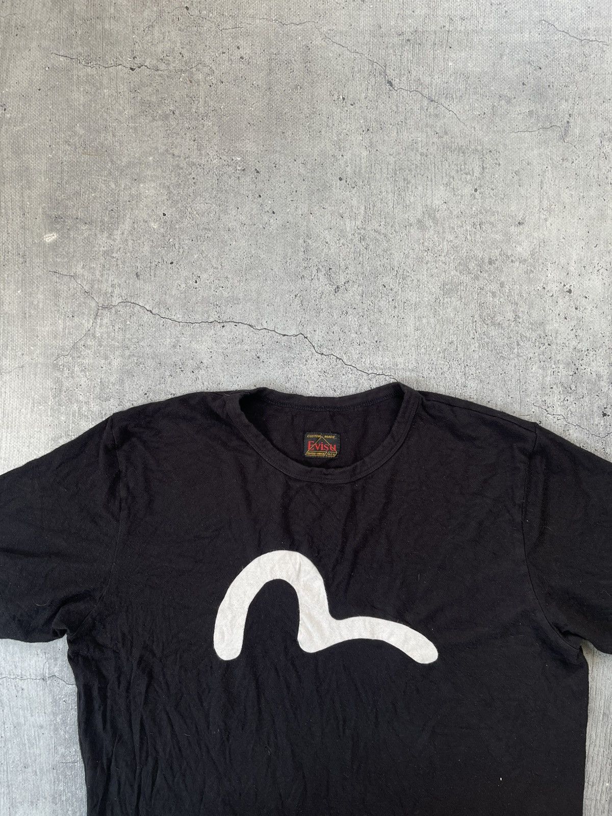 Evisu Evisu T-shirt vintage big logo seagull tee black white Japan Size US XL / EU 56 / 4 - 2 Thumbnail
