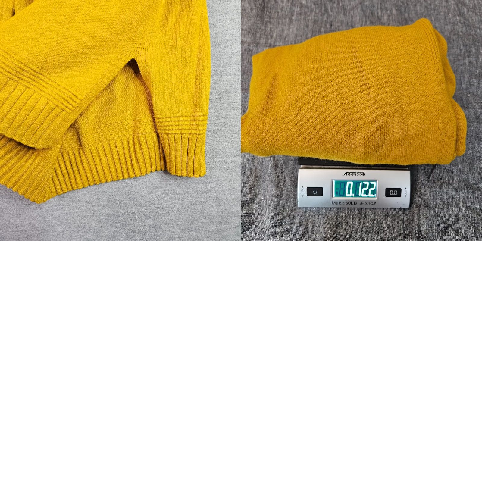 Anthropologie Anthropologie Women's XS Mustard Mock Neck Cardigan Knit Button Shoulder Sweater Size XS / US 0-2 / IT 36-38 - 8 Thumbnail