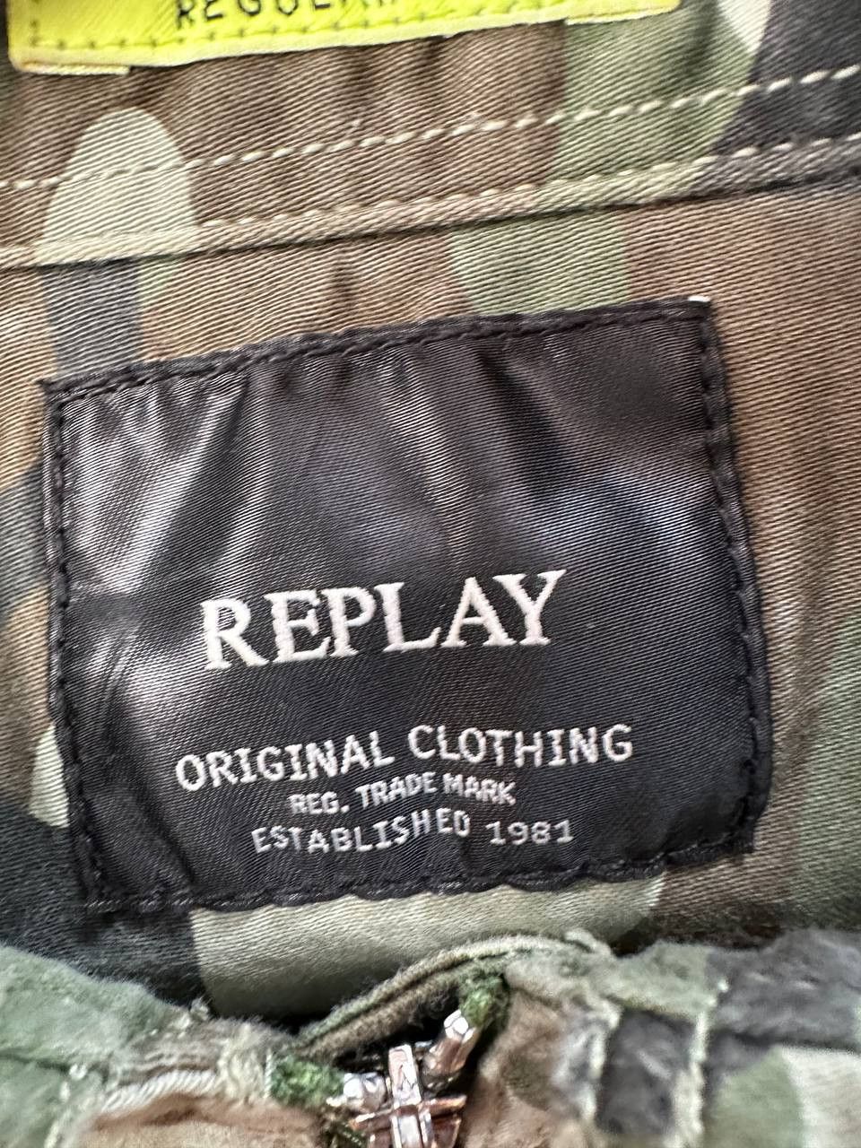 Replay Replay Camouflage Overshirt Full Zip Jacket Shirt US Army Size US L / EU 52-54 / 3 - 16 Thumbnail