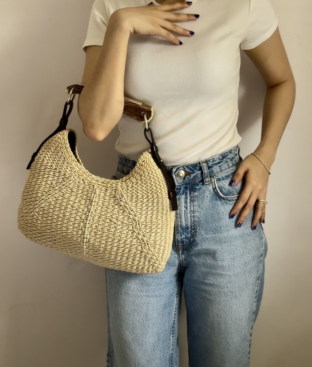 Yves Saint Laurent Yves Saint Laurent YSL Mombasa Raffia Tom Ford Hobo Bag Size ONE SIZE - 25 Thumbnail