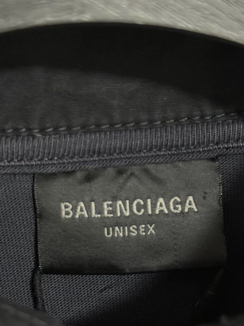 Balenciaga Balenciaga Navy Patchwork Shirt Jacket Coat Size US M / EU 48-50 / 2 - 5 Thumbnail
