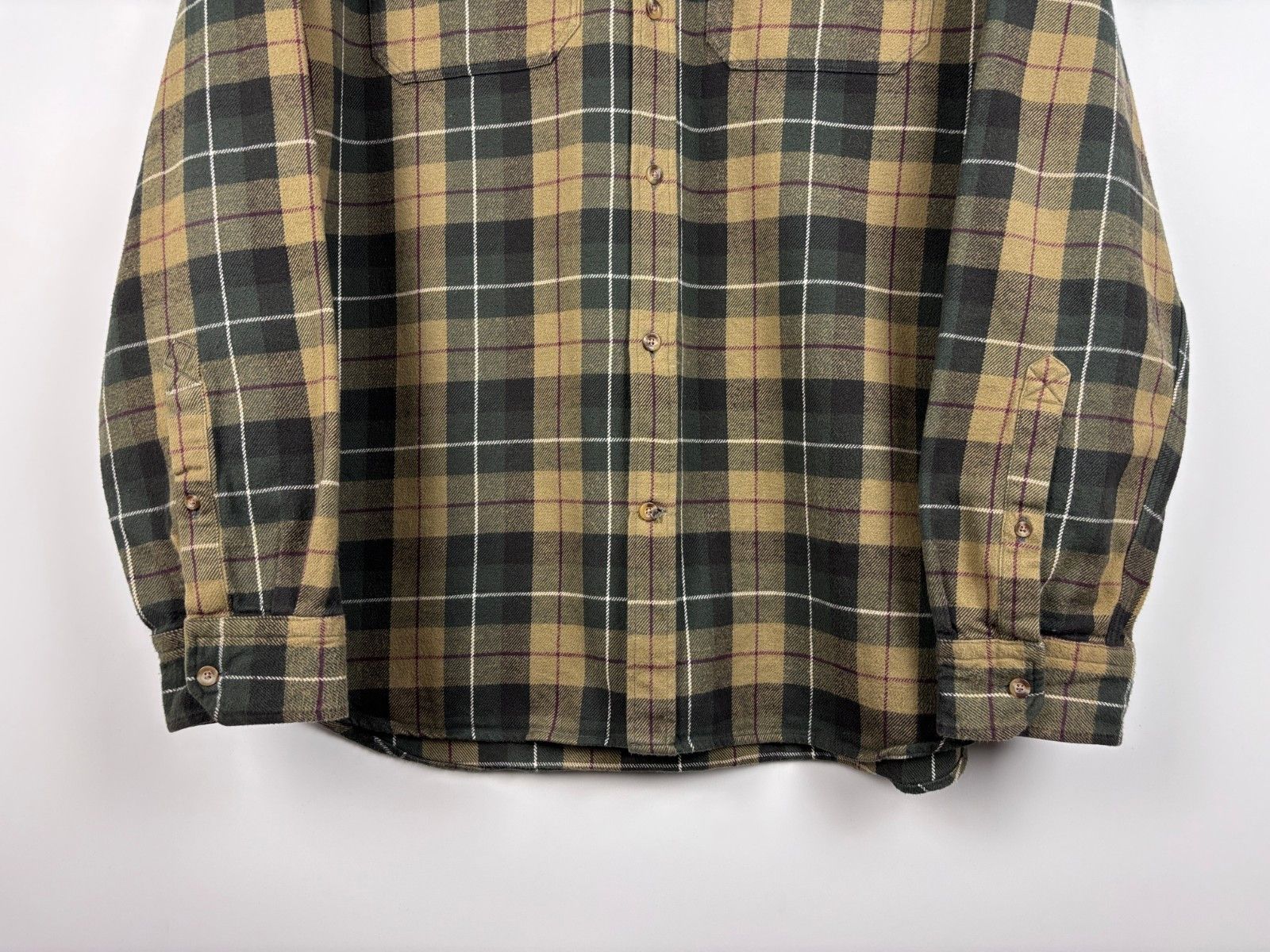 Fjallraven Fjallraven Singi Heavy Flannel Shirt Cotton Green Yellow 2XL Size US XXL / EU 58 / 5 - 3 Thumbnail