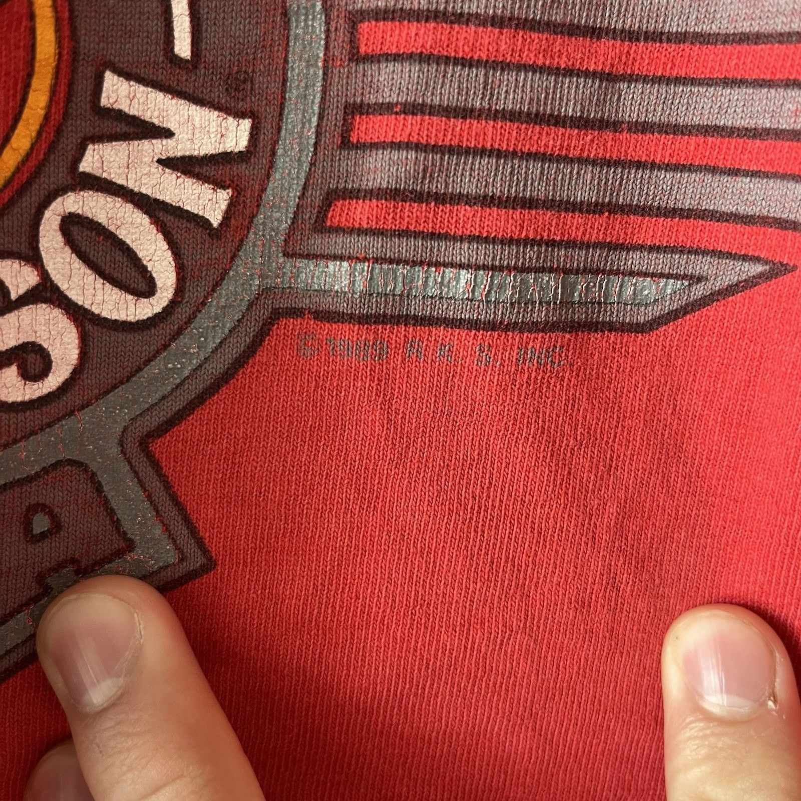 Harley Davidson Vintage 1989 Harley Davidson Red Tank Top Shirt Men’s XL Size US XL / EU 56 / 4 - 3 Thumbnail