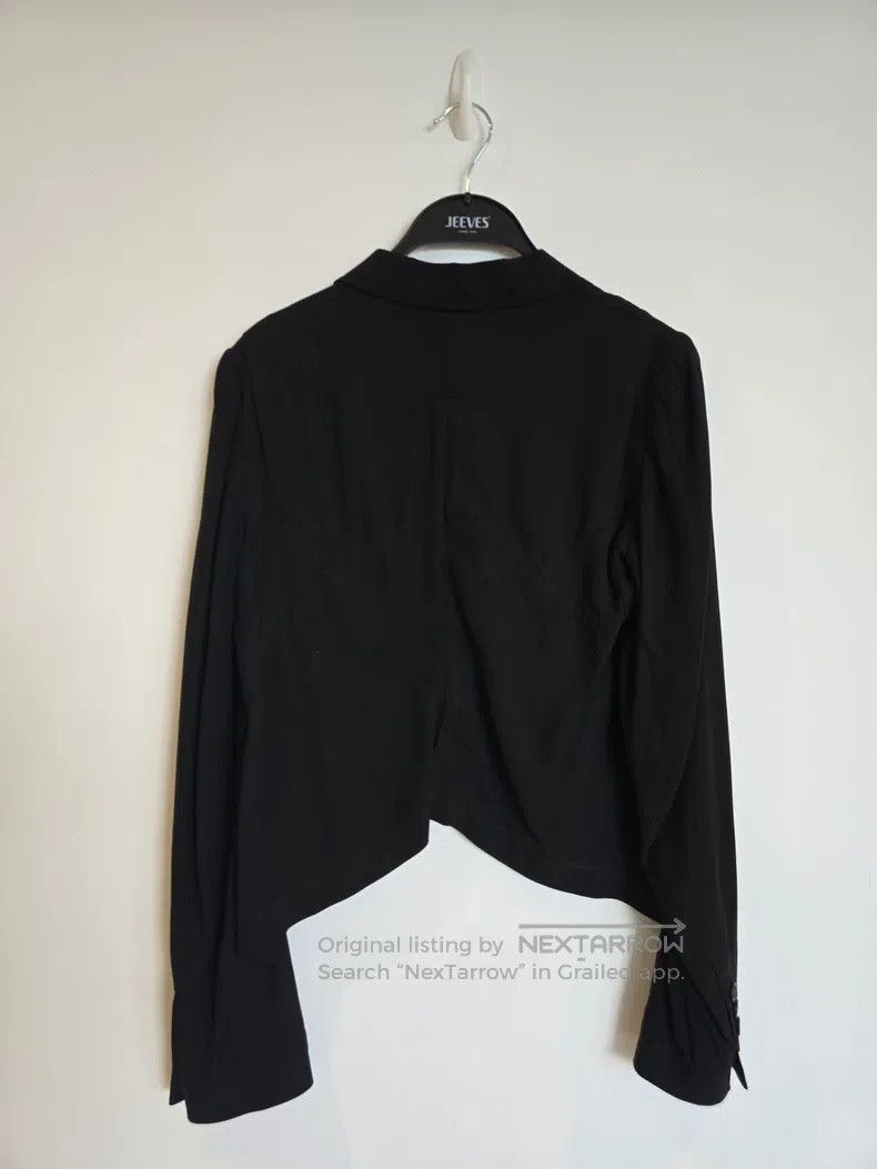 Ann Demeulemeester Ann Demeulemeester Black short suit jacket, 84% viscose + Size XS / US 0-2 / IT 36-38 - 3 Thumbnail