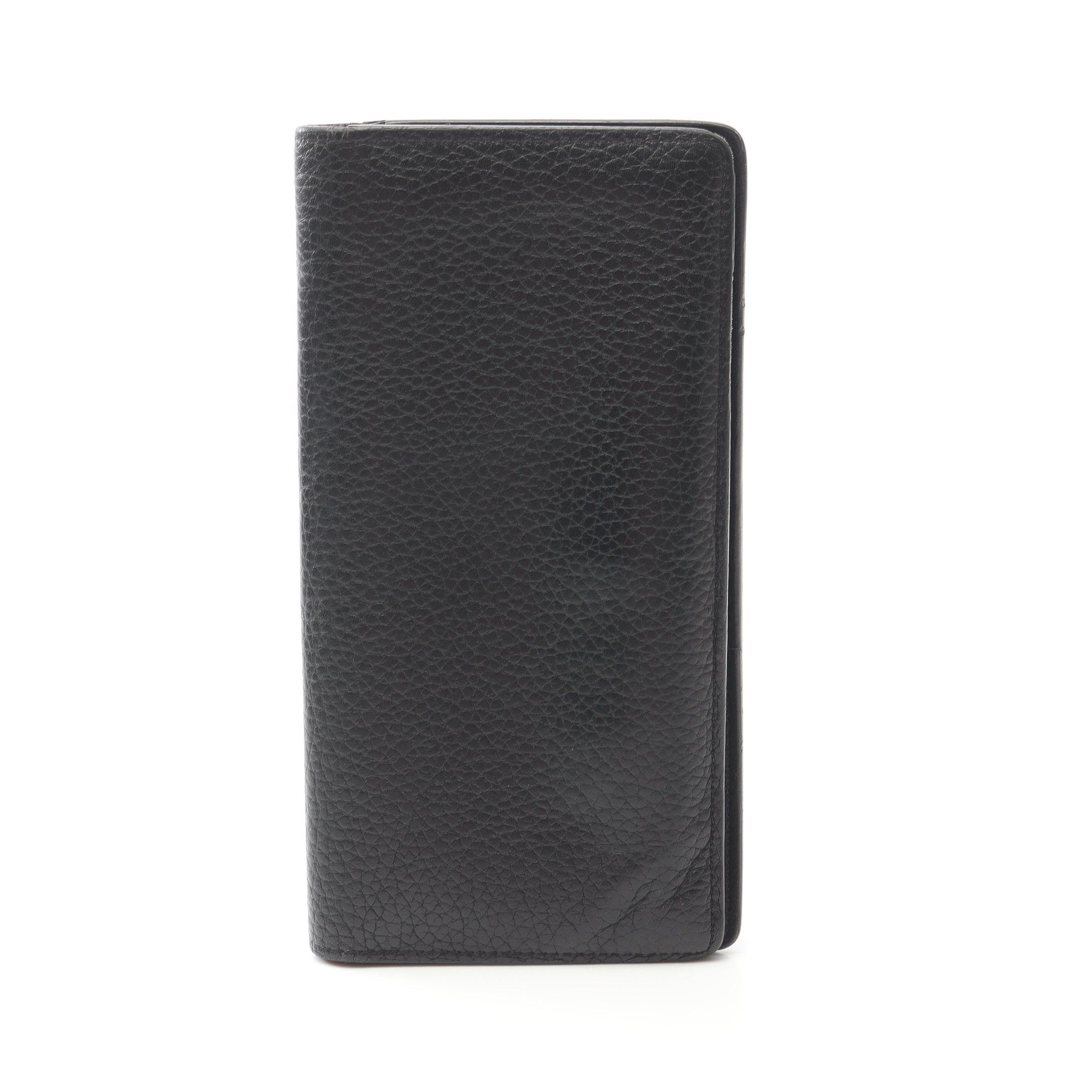 Louis Vuitton Louis Vuitton Portefeuil Brother Taurillon Leather Noir Bi-Fold Long Wallet Black Size ONE SIZE - 1 Thumbnail