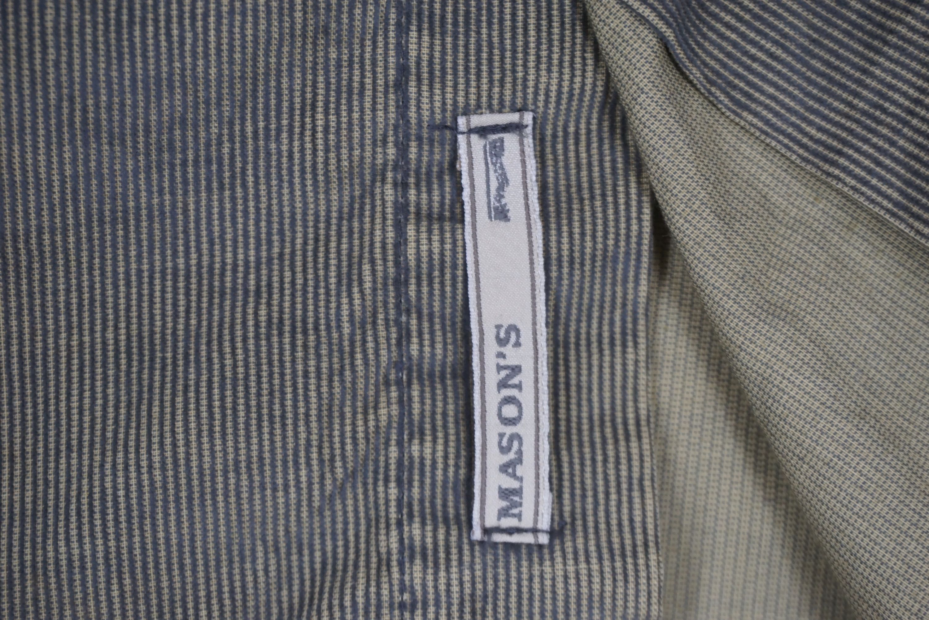 Mason's Iridescent Shirt Patchwork Twill Fabric Made in Italy Size US L / EU 52-54 / 3 - 7 Thumbnail