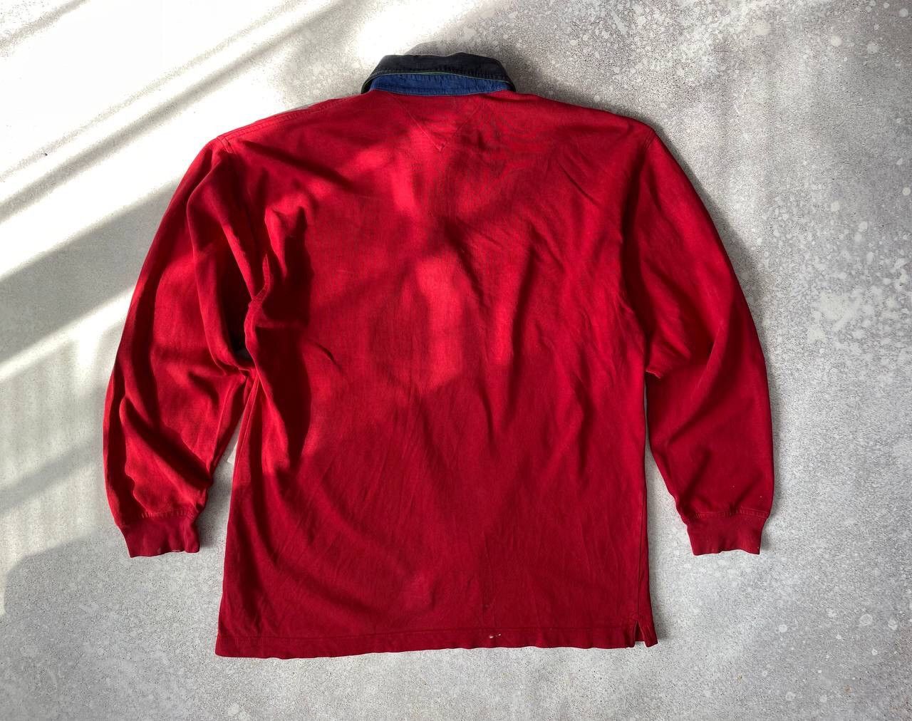 Tommy Hilfiger × Vintage Vintage Tommy Hilfiger Rugby Long Sleeve RRL Style Y2K Rare Size US L / EU 52-54 / 3 - 5 Thumbnail