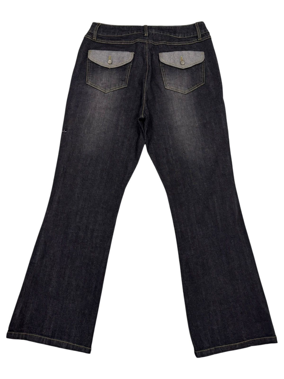 Tornado Mart FLARE JEANS BLACK FISCO BOOTCUT TORNADO MART VIBES JEANS Size US 30 / EU 46 - 8 Thumbnail