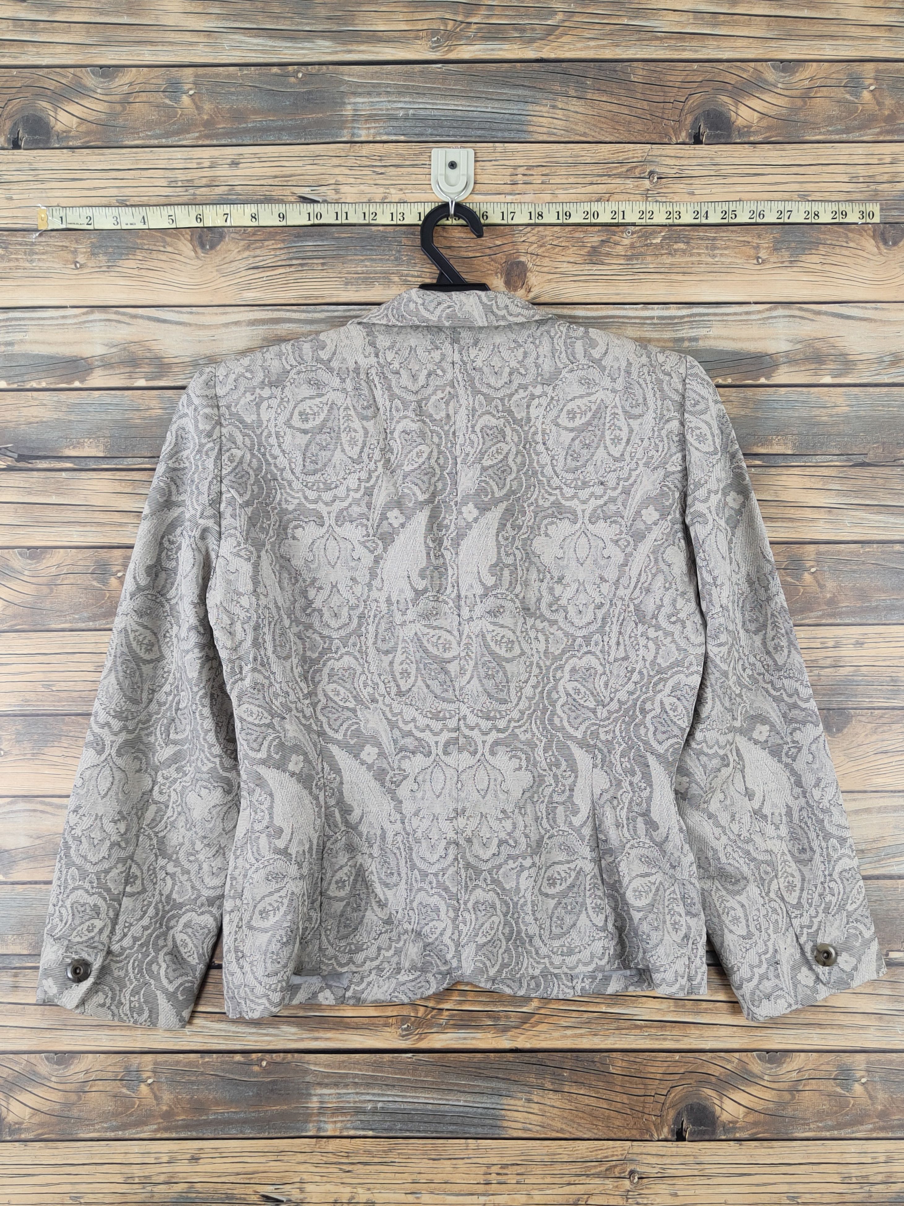 Japanese Brand × Vintage Retro Vintage Design 💥 Idee Milano Gray Blazers Size S / US 4 / IT 40 - 7 Thumbnail