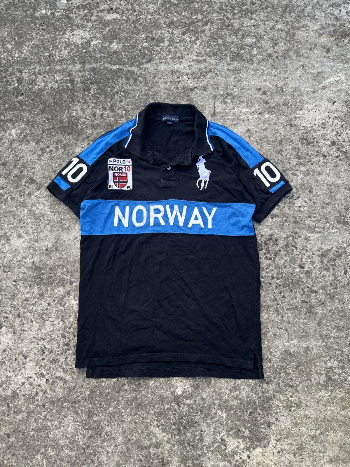 Polo Ralph Lauren Y2K Polo Ralph Lauren Rare Polo Big Logo Norway 10 XL Casual Size US XL / EU 56 / 4 - 1 Thumbnail