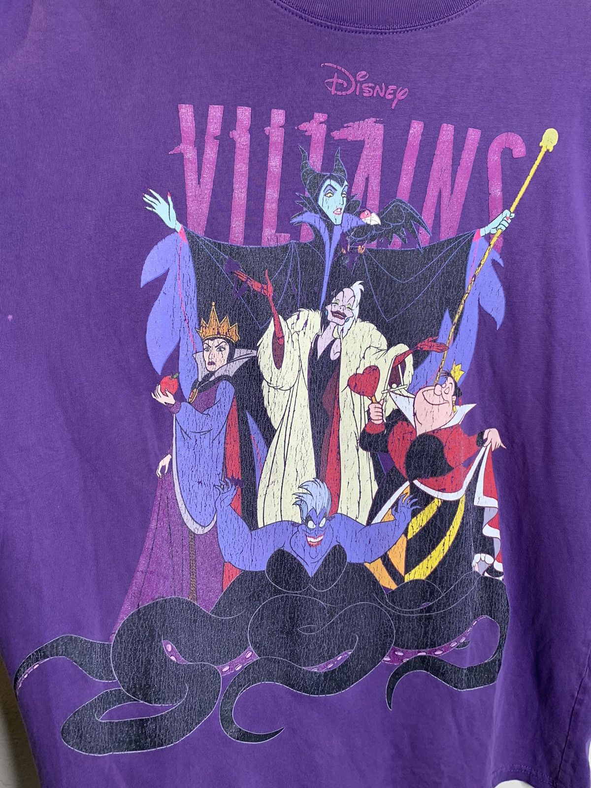 Disney × Vintage *RARE* Vintage Disney Villains Big Print T-Shirt - L/XL Size US L / EU 52-54 / 3 - 2 Thumbnail
