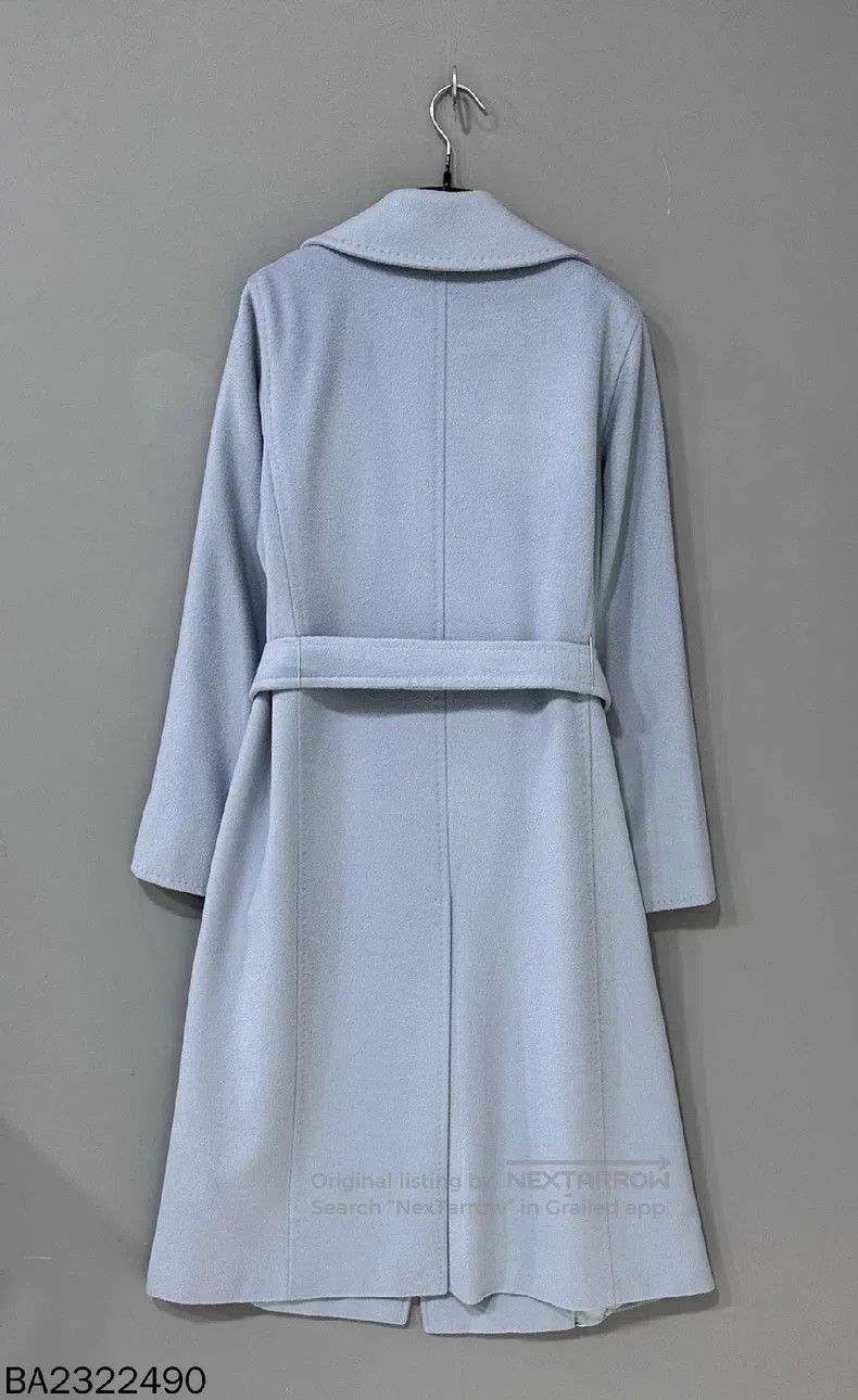 Max Mara Max Mara Light Blue Overcoat Size M / US 6-8 / IT 42-44 - 3 Thumbnail