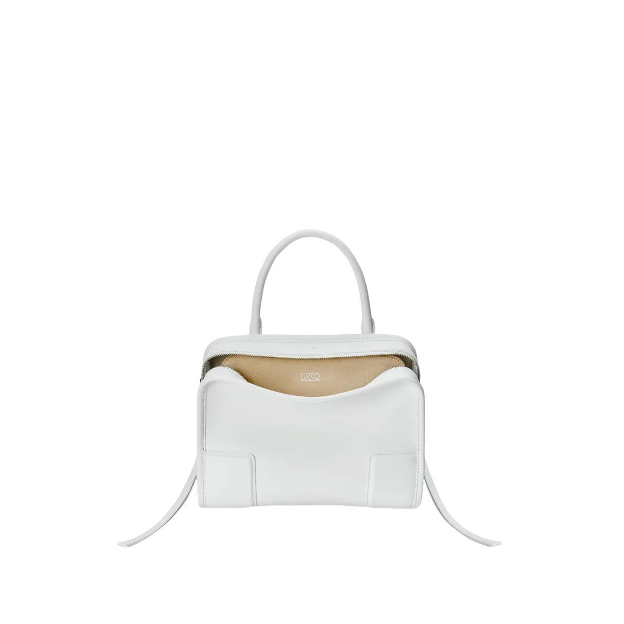 Loewe Amazona 180 Small $4550 White Top Handle Bag New & Aut, Women's