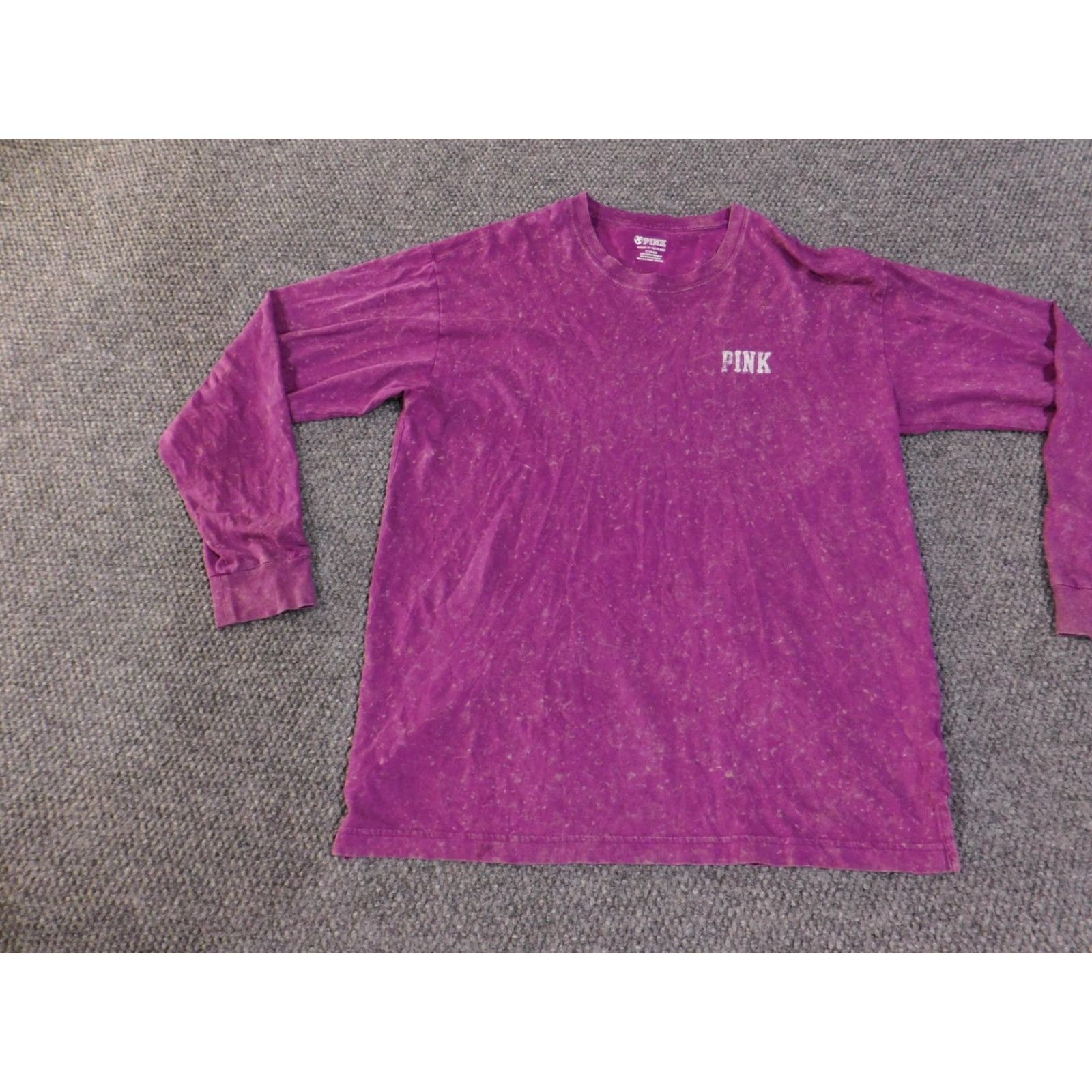 Pinko PINK Shirt Womens Medium Purple Long Sleeve Graphic Love 1986 Pullover Top ICI Dog Seal Size M / US 6-8 / IT 42-44 - 4 Thumbnail