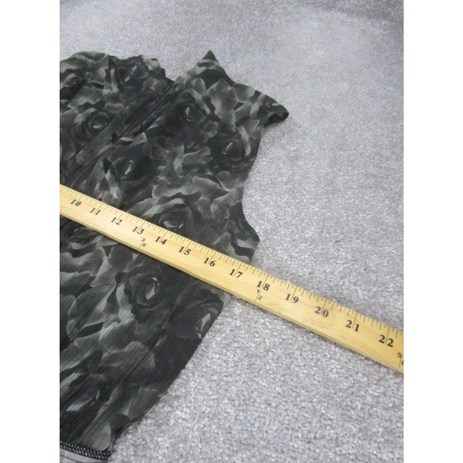 Vintage Rachel Roy Sheath Dress Womens 10 Floral Print Sleeveless Midi Black Cotton Blend Size L / US 10 / IT 46 - 6 Thumbnail