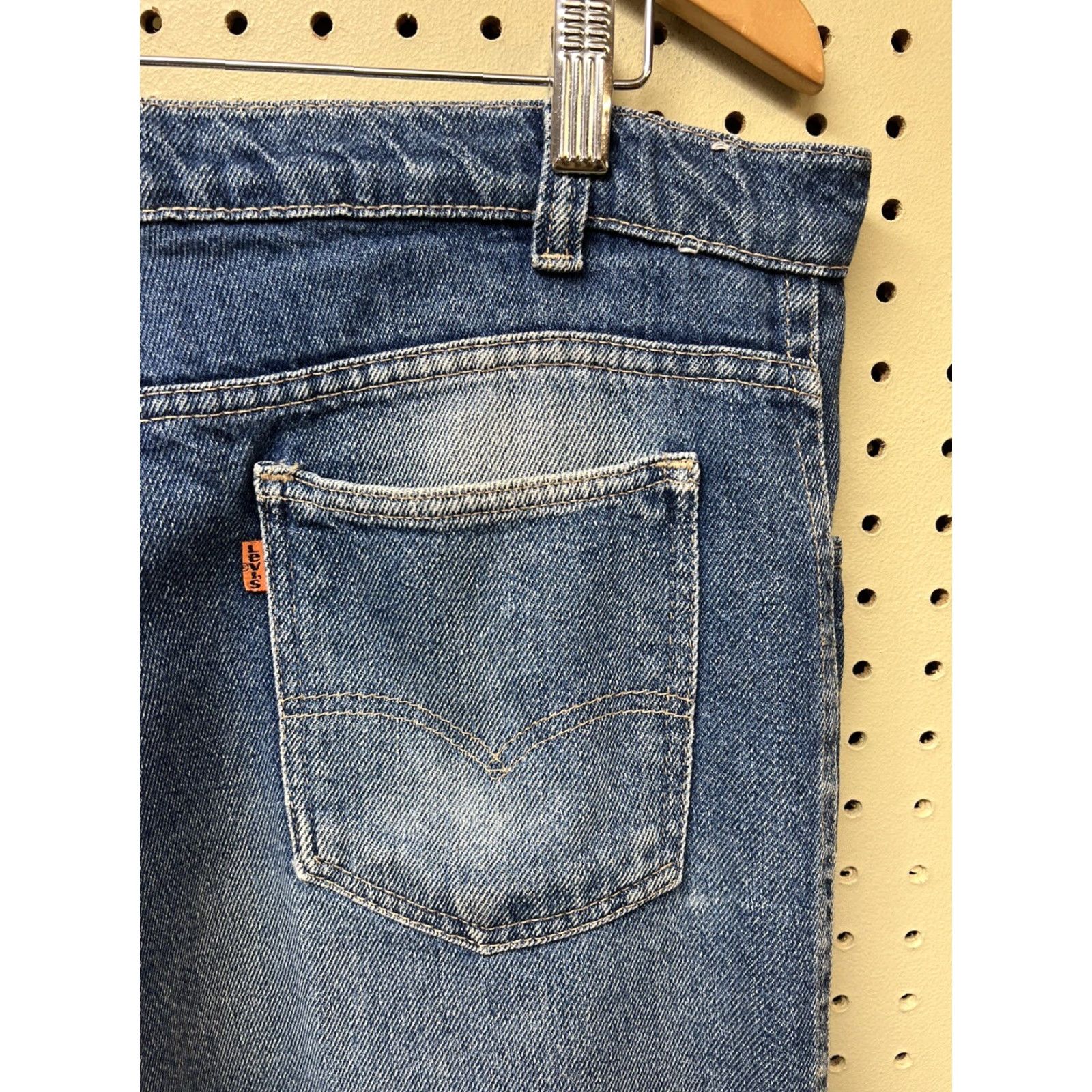 Levi's VINTAGE Levi's Jeans 36x38 Orange Tab Blue Denim 36 38 Men Regular Straight USA Levi's 285 285 Model High Rise Classic Patina Size US 36 / EU 52 - 3 Thumbnail