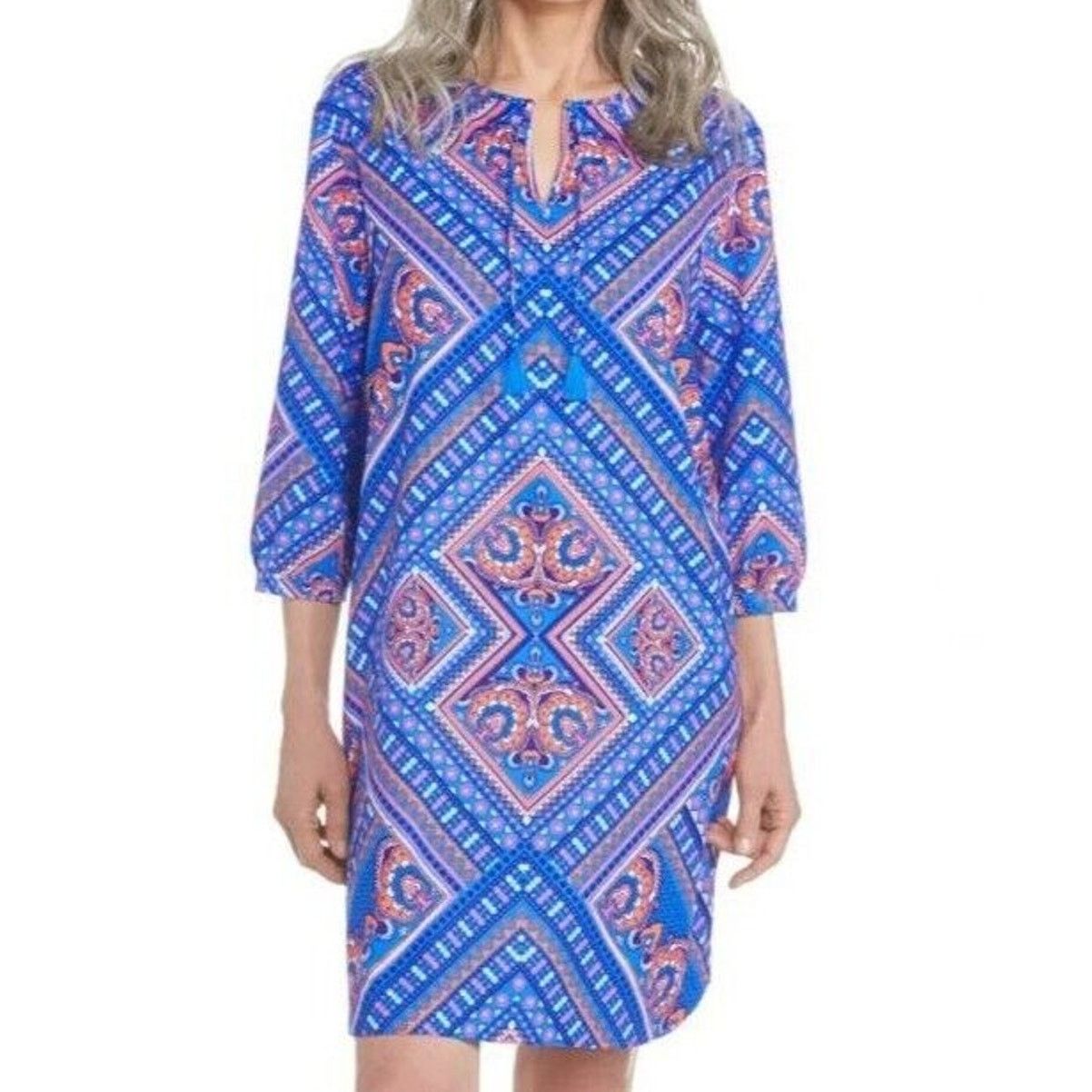 Cool Shirtz Coolibar Womens Geometric Oceanside UPF 50+ Sun Dress Swim Size M / US 6-8 / IT 42-44 - 1 Thumbnail