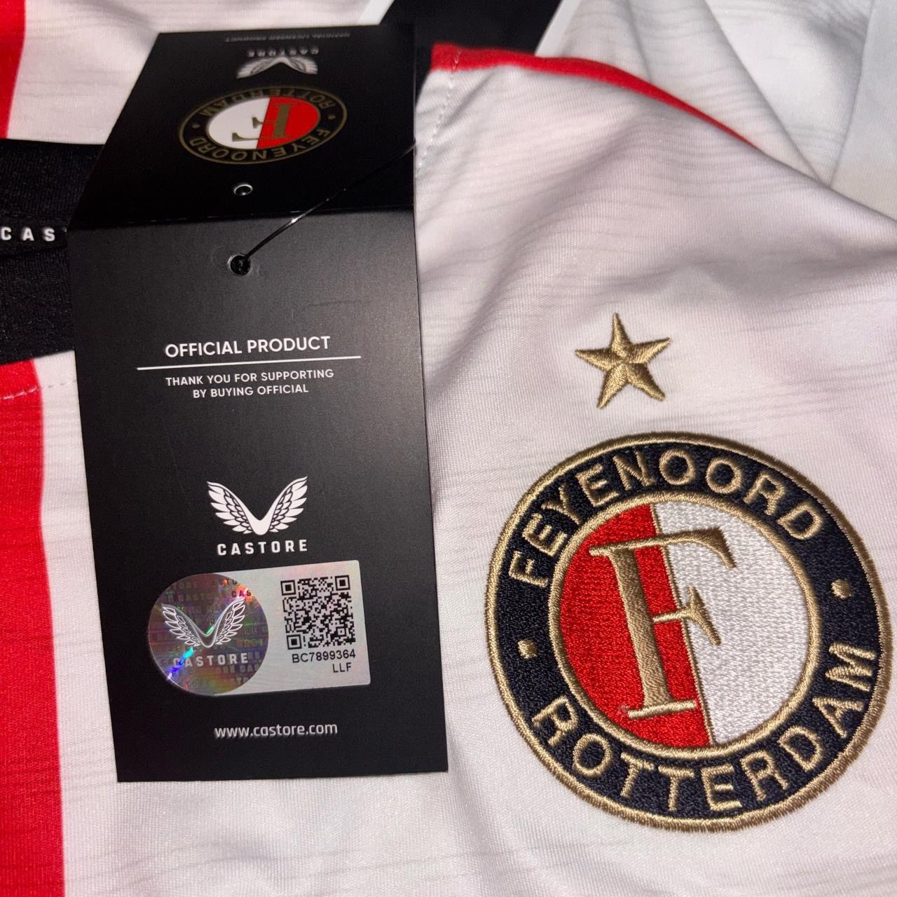 Castore 24/25 Gimenez Feyenoord Home Kit Size US L / EU 52-54 / 3 - 6 Thumbnail