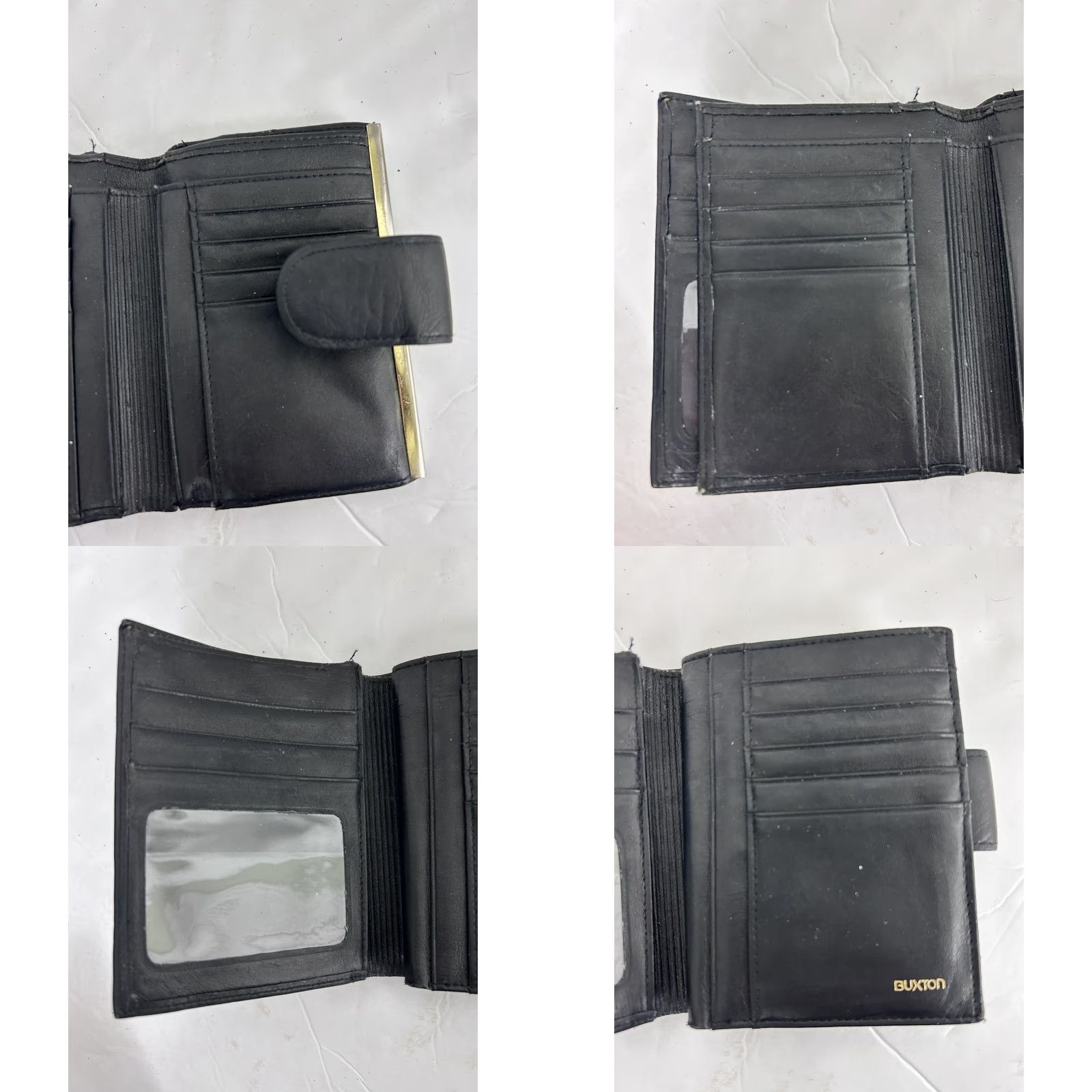 Vintage VINTAGE Buxton Wallet Bifold Black With Clasp Change Purse Wristlet Women Size ONE SIZE - 8 Thumbnail