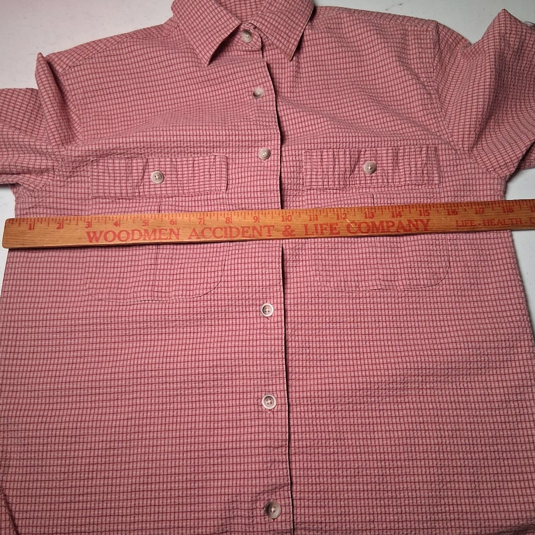 Vintage VINTAGE LL BEAN Traveler Shirt Women XS Pink Plaid Button Collared Long Sleeve Stretch Shirts Regular Womens XS Pink Plaid Shirt Travel Comfort Size XS / US 0-2 / IT 36-38 - 4 Thumbnail