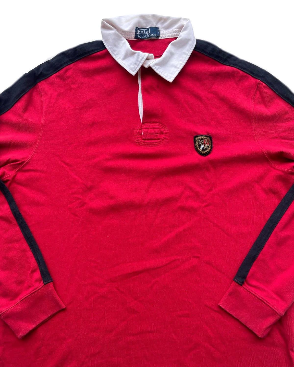 Polo Ralph Lauren vintage 90s polo ralph lauren rugby shirt rare colourway Size US XL / EU 56 / 4 - 3 Thumbnail