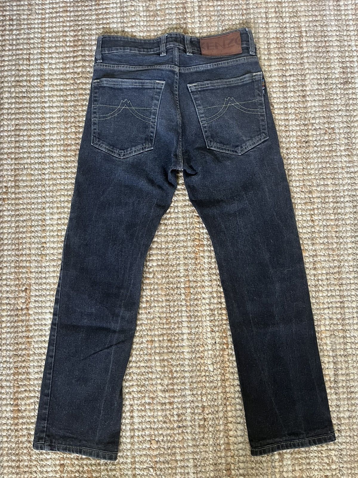 Kenzo Kenzo Black Denim with coin pocket embroidery Size US 30 / EU 46 - 2 Thumbnail