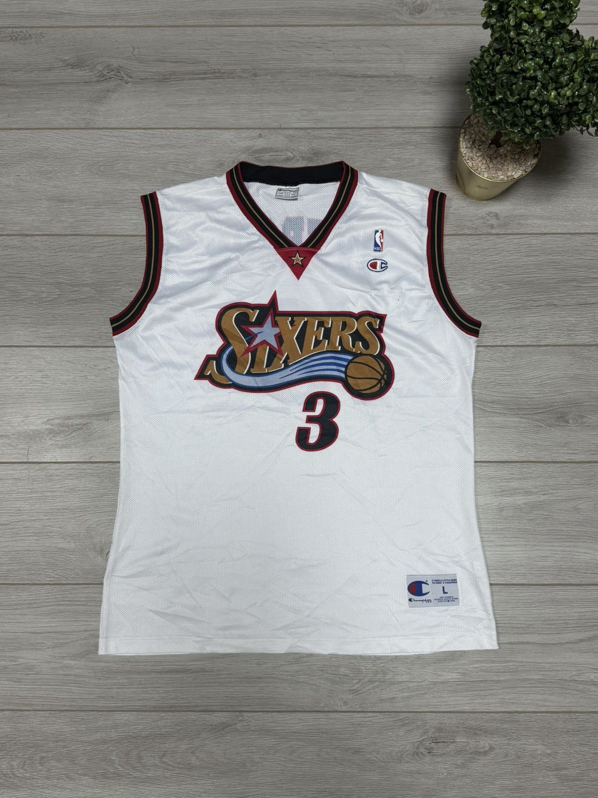 Champion Allen Iverson jersey Philadelphia vtg Sixers 76ers champion Size US L / EU 52-54 / 3 - 1 Thumbnail