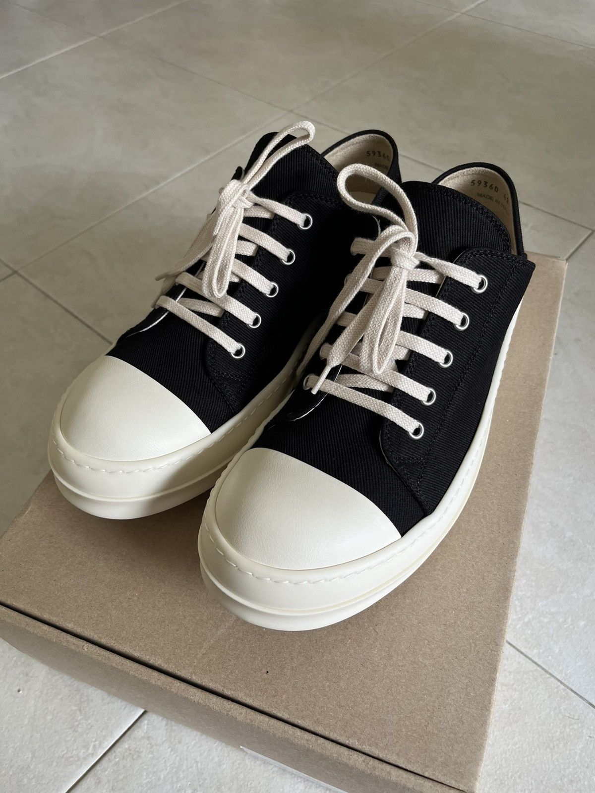 Rick Owens × Rick Owens Drkshdw Rick Owens Drkshdw Ramones Shoe