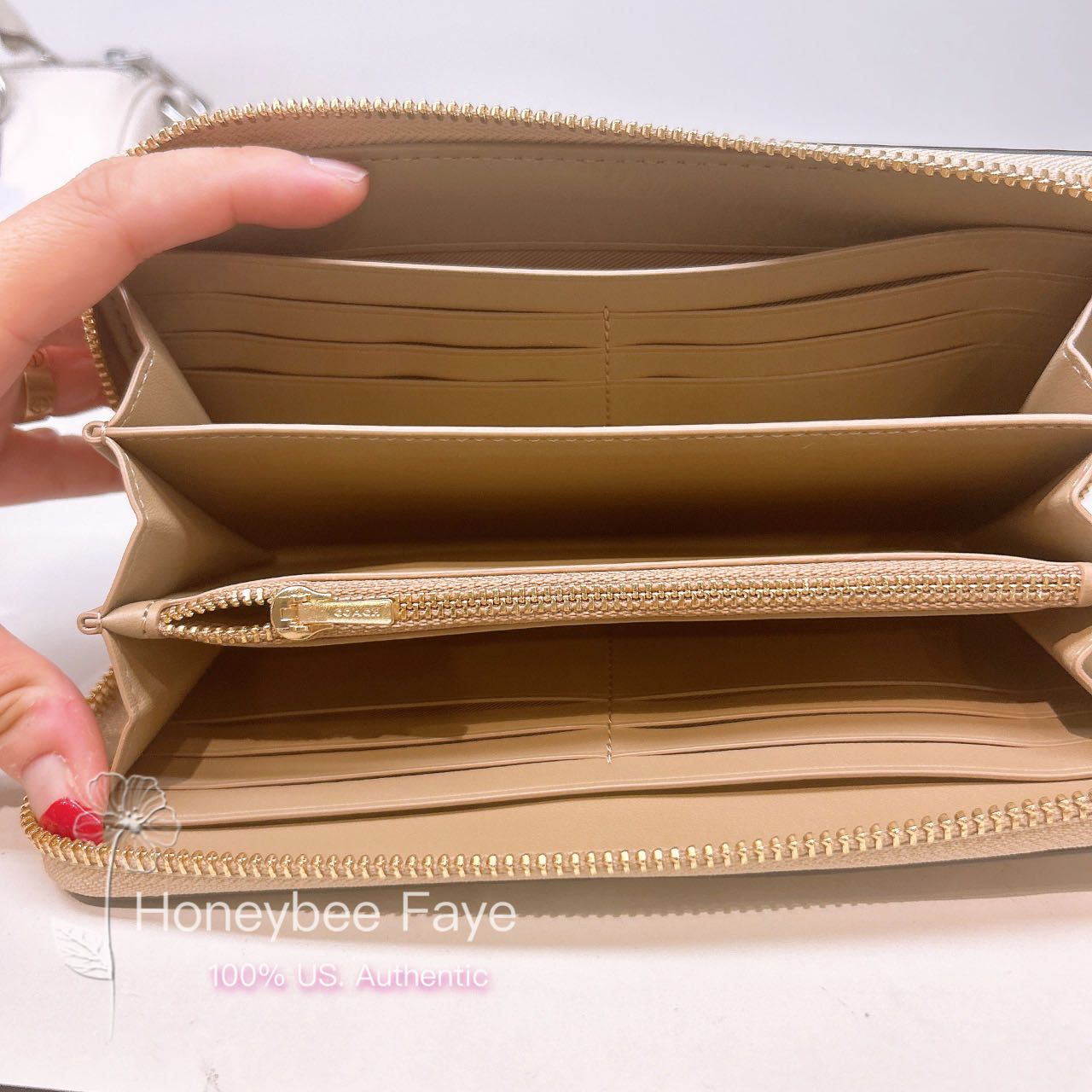 新作★Coach Long Zip Around Wallet CAO89 花柄 COACH Long Zip Around Wallet butterfly blossom print pink