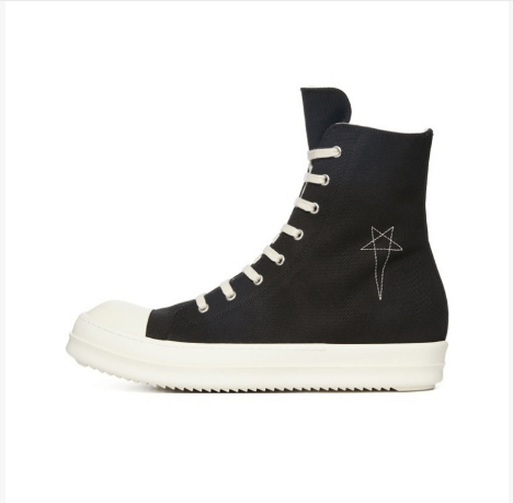 Rick Owens Drkshdw Rick Owens DRKSHDW Black High Top Sneakers Women's Size 38.5 Size US 8.5 / IT 38.5 - 2 Thumbnail