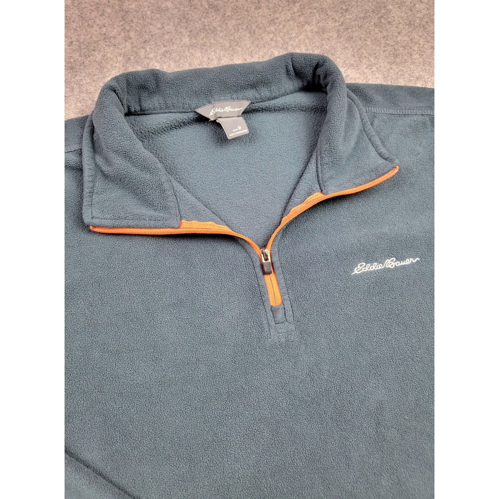 Eddie Bauer Eddie Bauer Mens Medium Blue Fleece Half Zip Pullover Sweater Outdoor Hiking Size US M / EU 48-50 / 2 - 2 Thumbnail