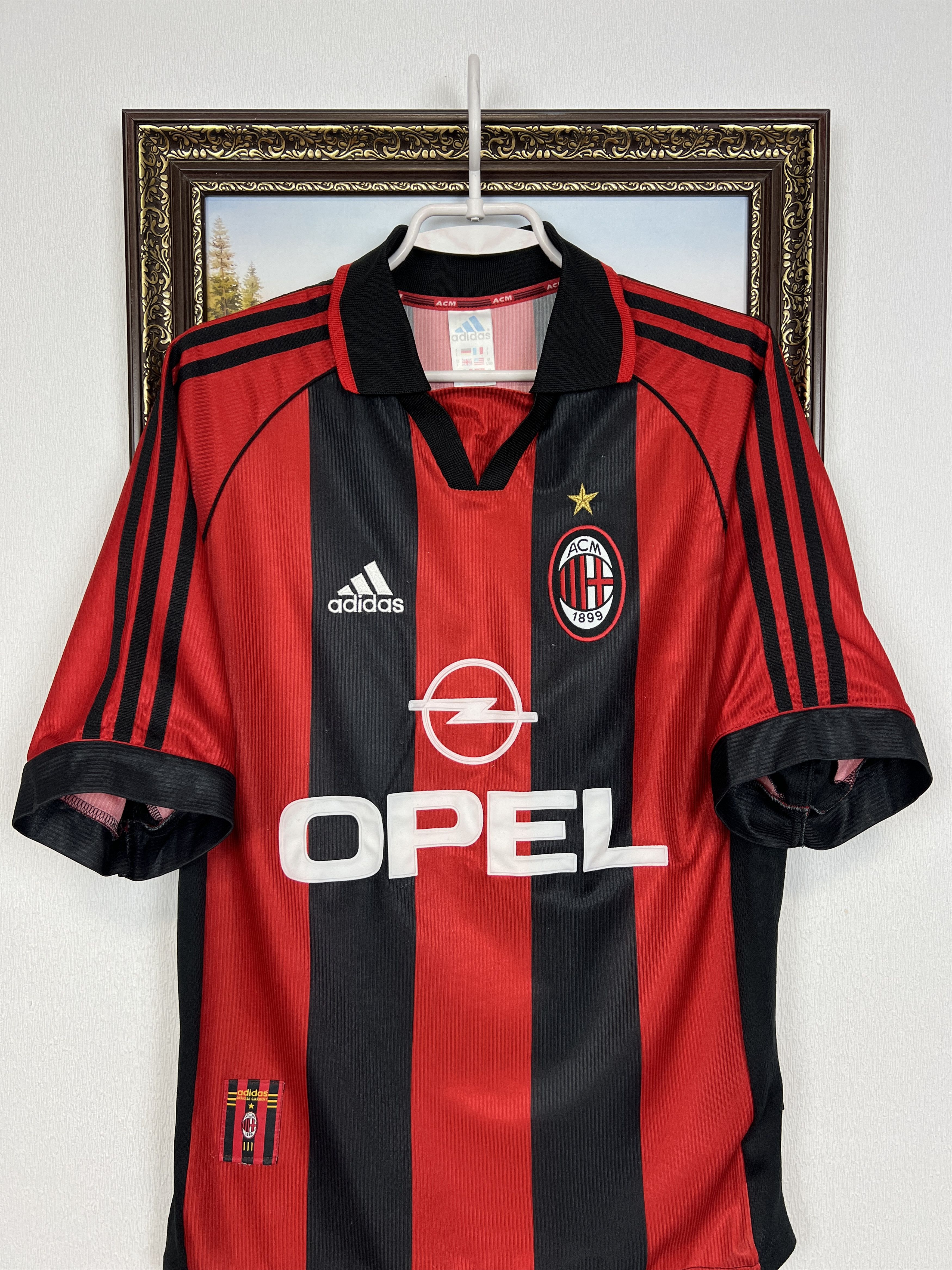 Adidas AC Milan Home football shirt 1998 Soccer Adidas Maglia Mens Size US S / EU 44-46 / 1 - 2 Thumbnail