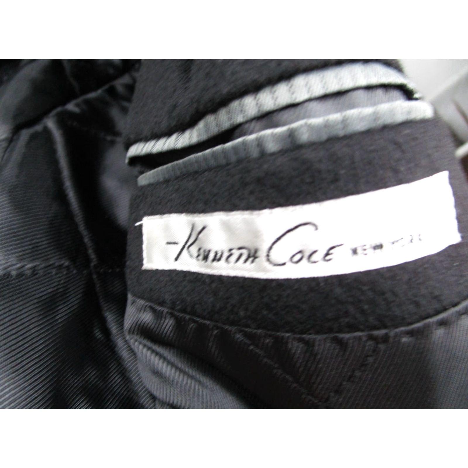 Kenneth Cole KENNETH COLE Jacket Mens Overcoat Black 42 Regular Cashmere Lined Button Up Pockets Long Coat City Classic Designer Outdoor Retro Size US XS / EU 42 / 0 - 2 Thumbnail