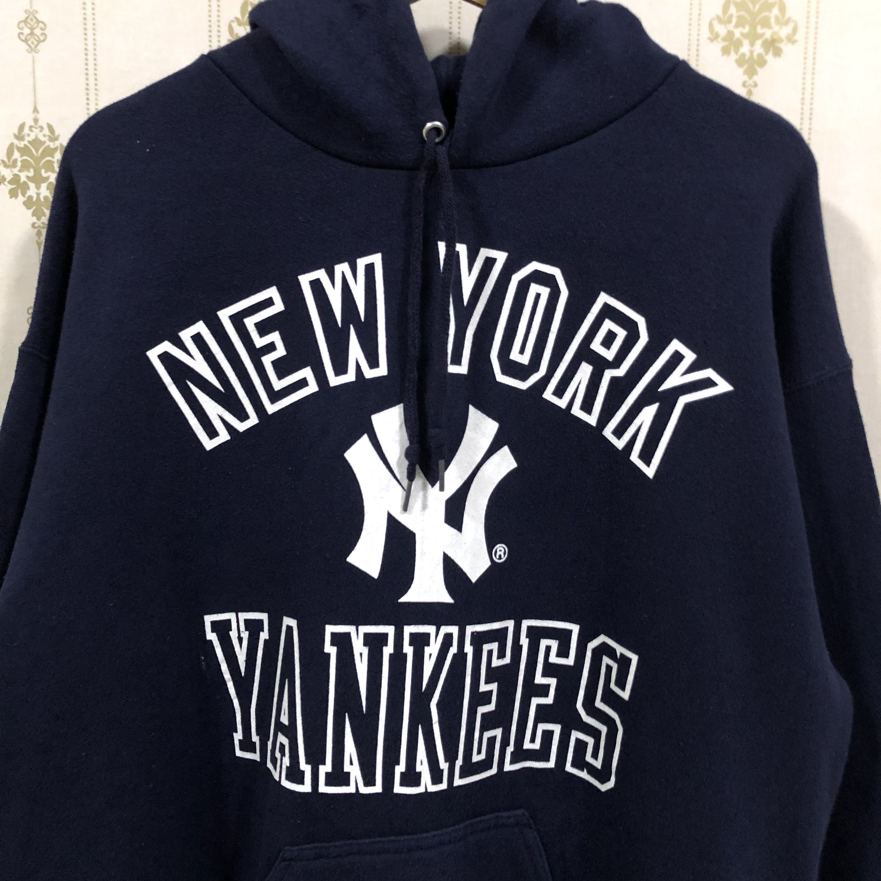 MLB Vintage 90s MLB New York Yankees hoodie pullover Size US L / EU 52-54 / 3 - 2 Thumbnail