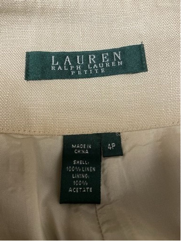 Ralph Lauren Lauren Ralph Lauren Linen High Rise Straight Pants Women 4 P Size 27" / US 4 / IT 40 - 2 Thumbnail