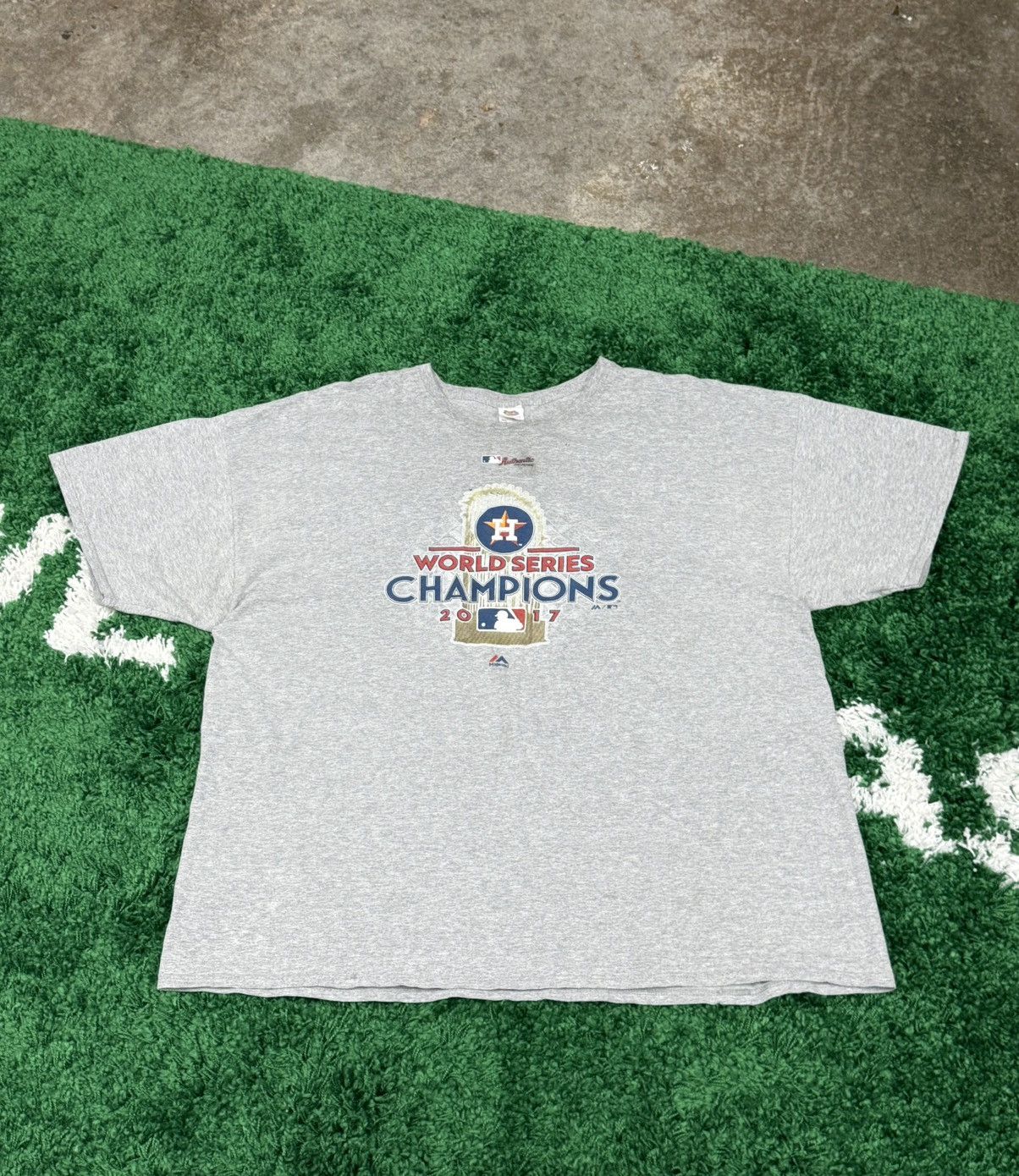Vintage Vintage 3XL Astros World Series Tee Grey XXXL MLB Baseball Size US XXL / EU 58 / 5 - 1 Thumbnail
