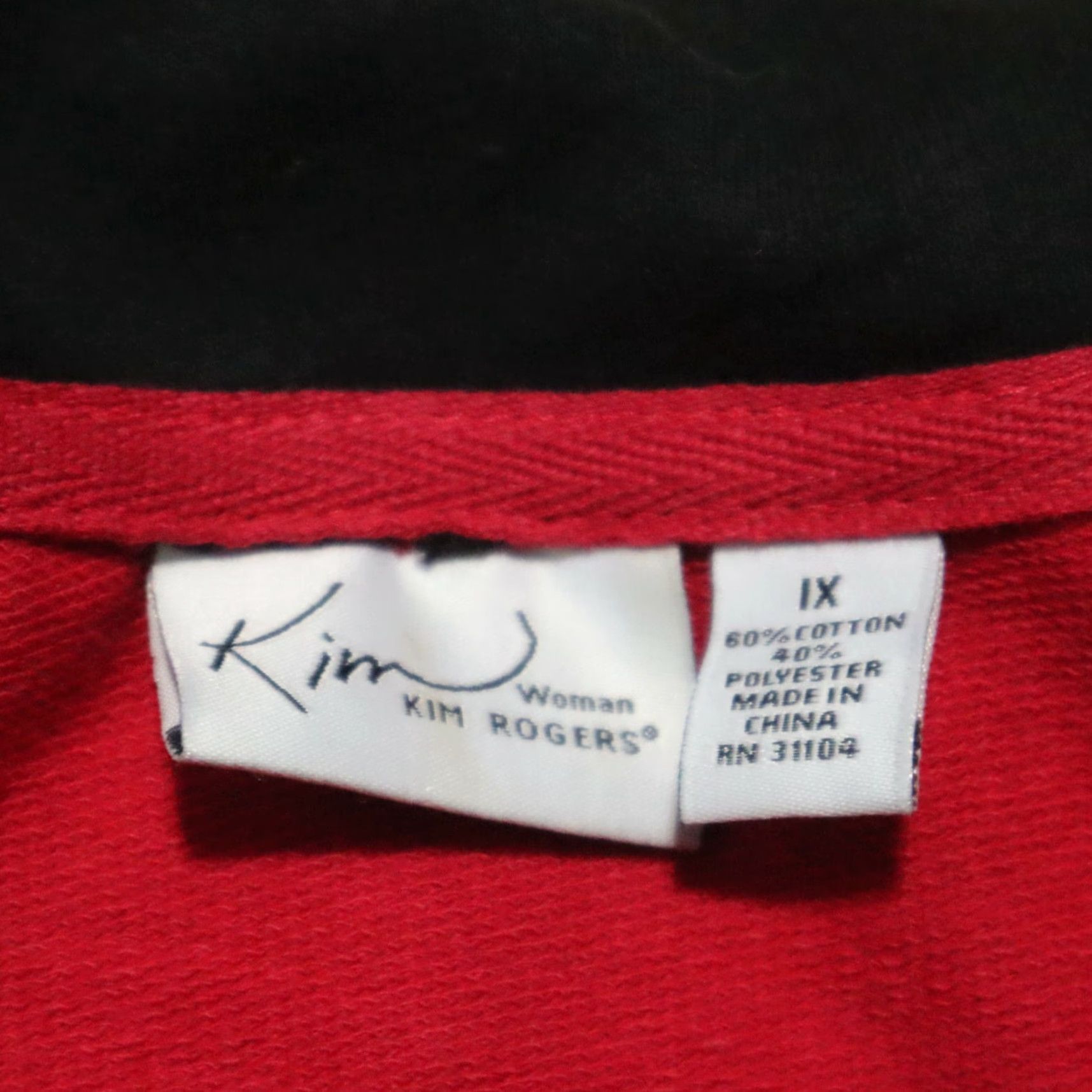 Vintage VINTAGE Kim Rogers Sweater Shirt 1X Plus Sequin Knit Black Womens 90s Trendy Glow Coat/Sweater Jacket Size XL / US 12-14 / IT 48-50 - 3 Thumbnail